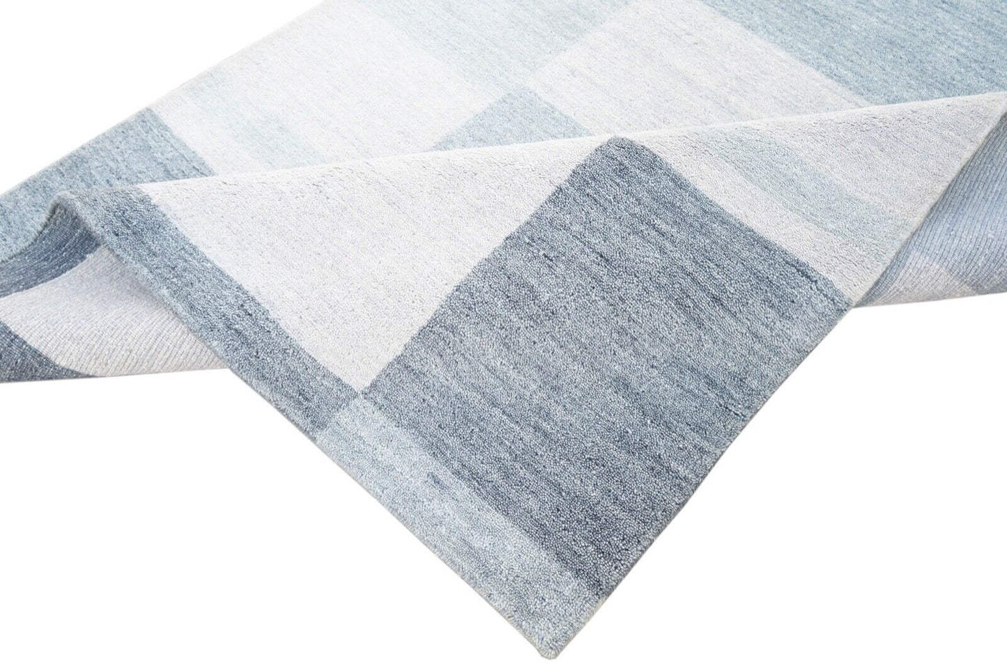 Grau Beige Teppich 120x180 cm 100% Wolle Handgewebt Lori Buff Lr442