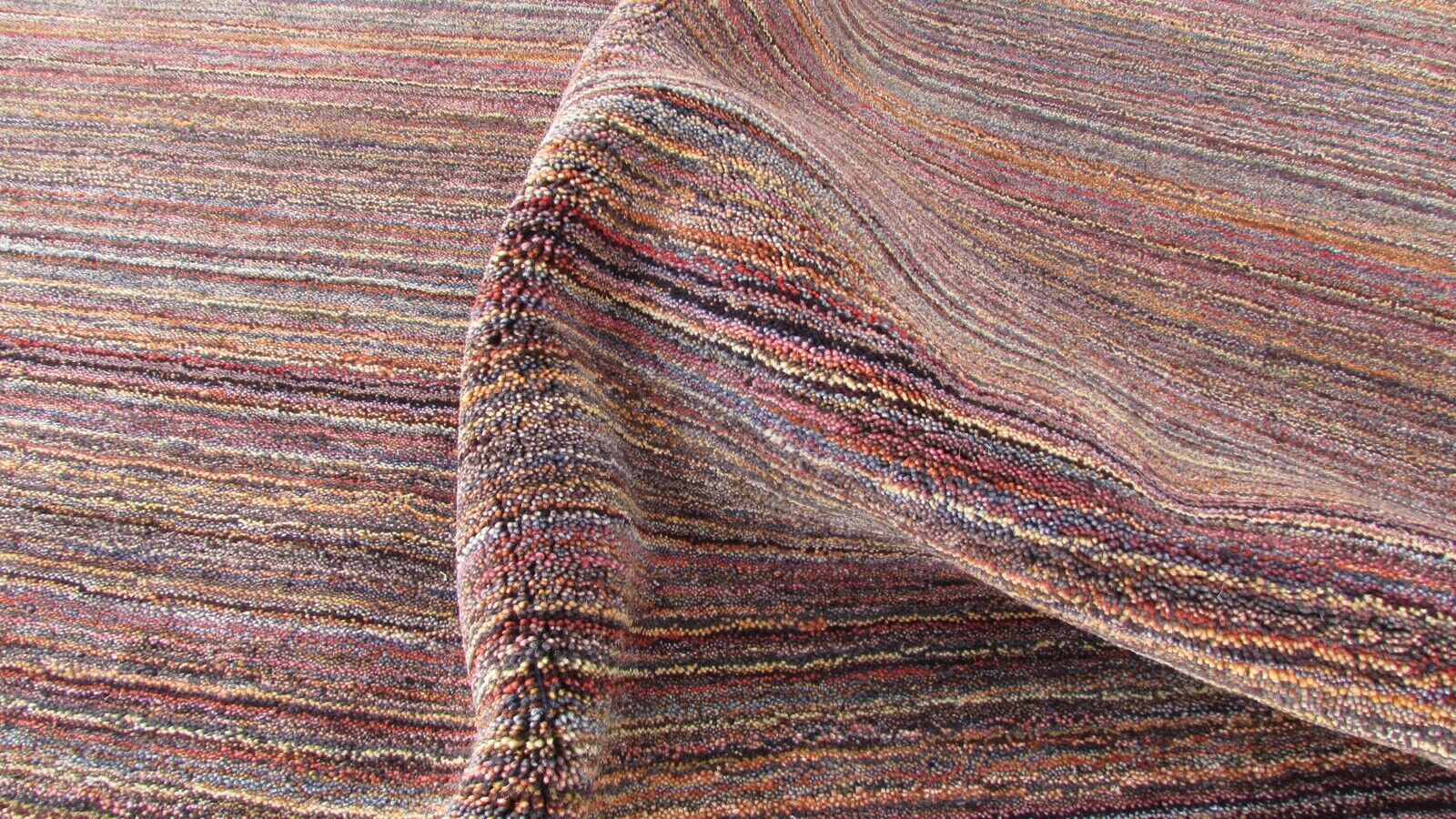 Gabbeh Teppich Braun 100% Wolle Orientteppich Handgefertigt 165X235 CM HL174