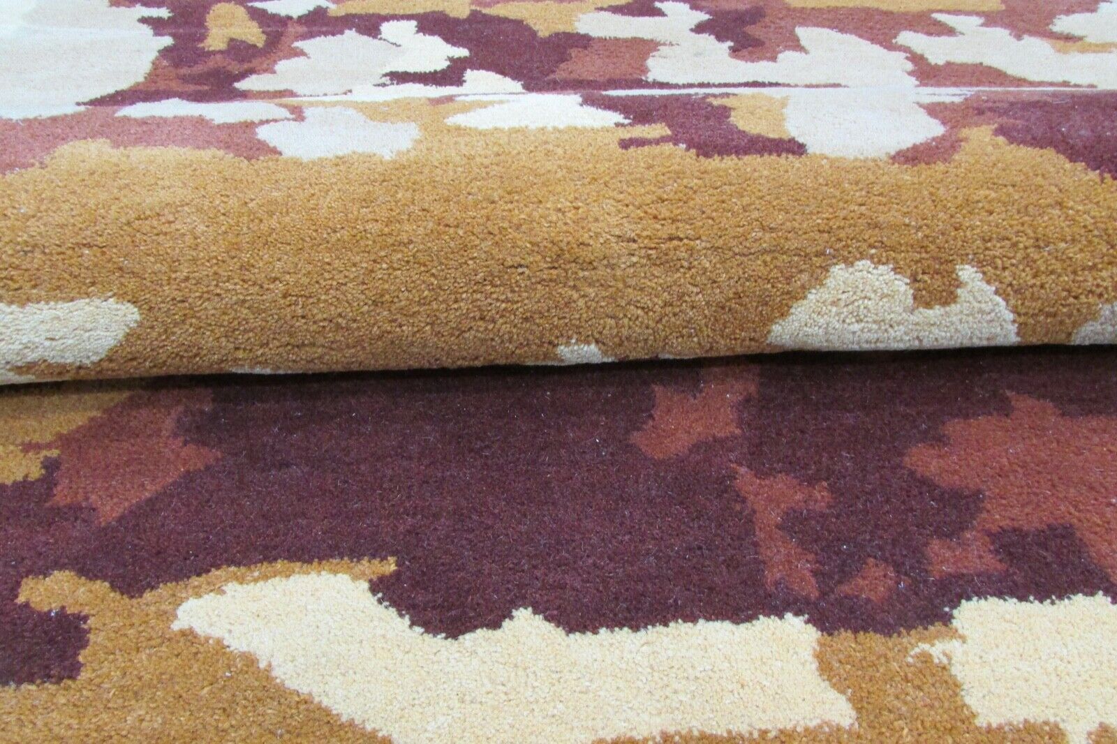 Senf Beige Teppich 100% Wolle 160X230 cm Moderní Handgetuftet T904
