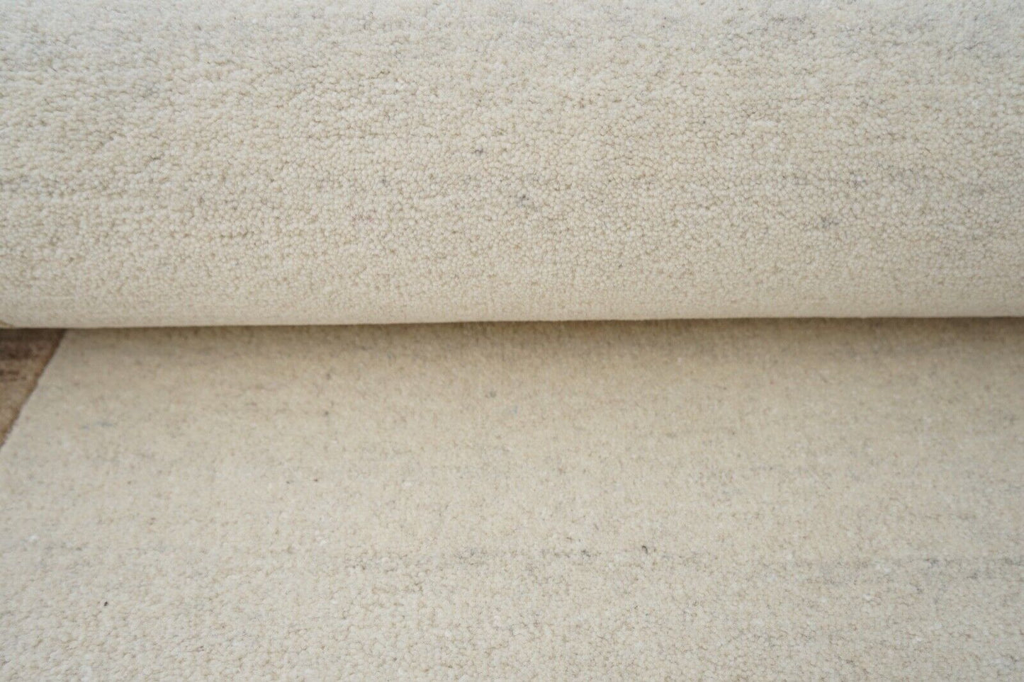 Teppich 100% Wolle Grau Braun 160X230 cm Natürliche Wolle Handgetuftet HT213u
