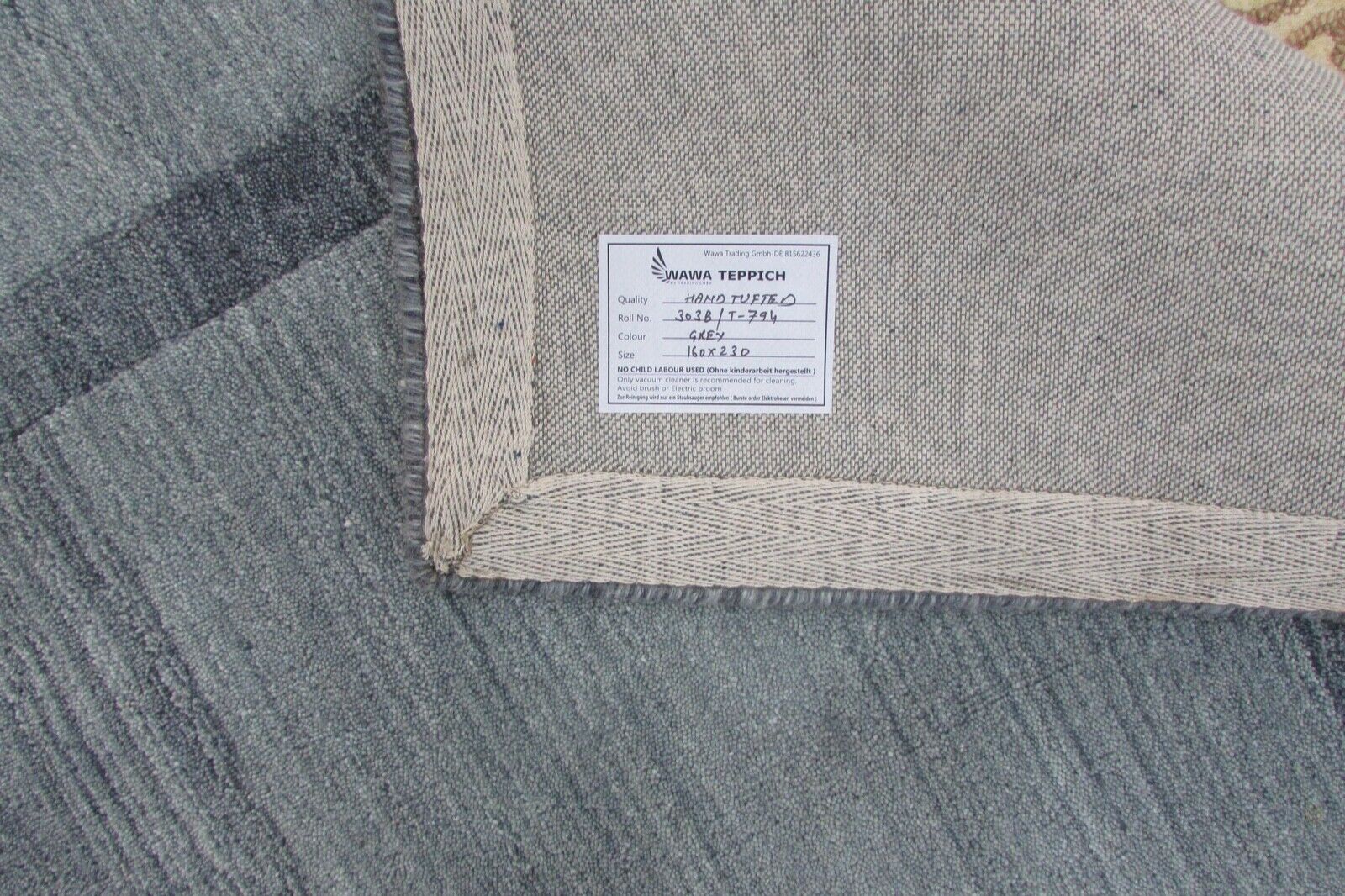 Rosa 160X230 cm Teppich 100% Wolle Béžová Orientteppich Handgetuftet T794