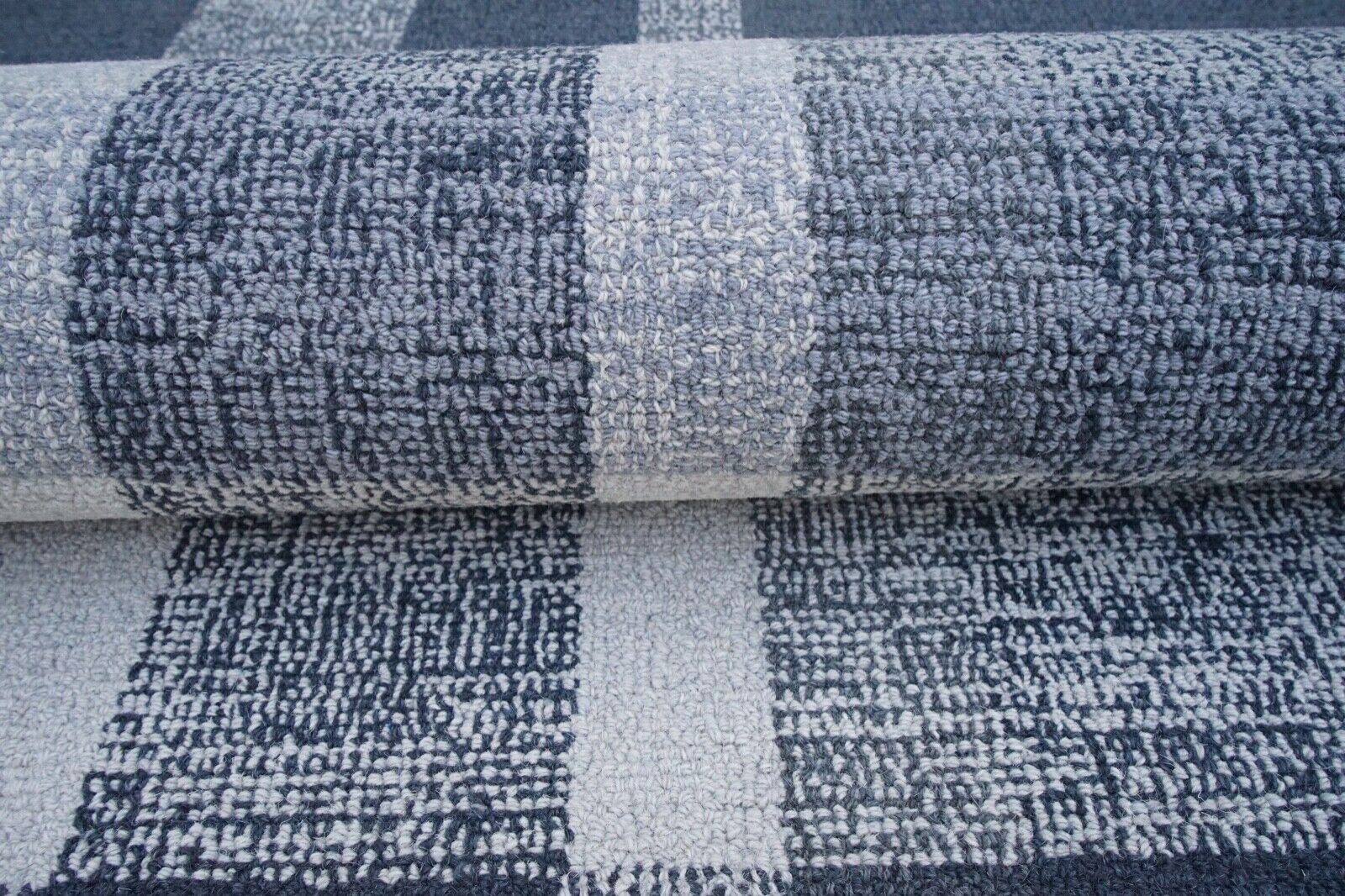 Teppich 100% Wolle Grau Beige 160X230 cm Handgetuftet Orientteppich HT310u