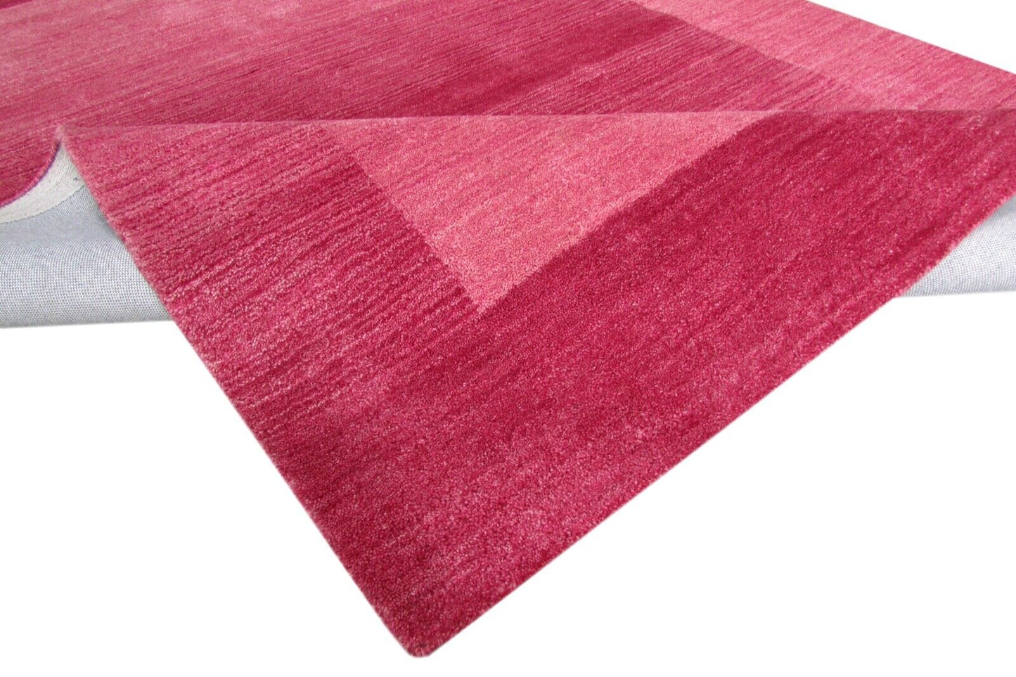 Rosa Teppich 100% Wolle 160X230 cm Orientteppich Handgetuftet T881