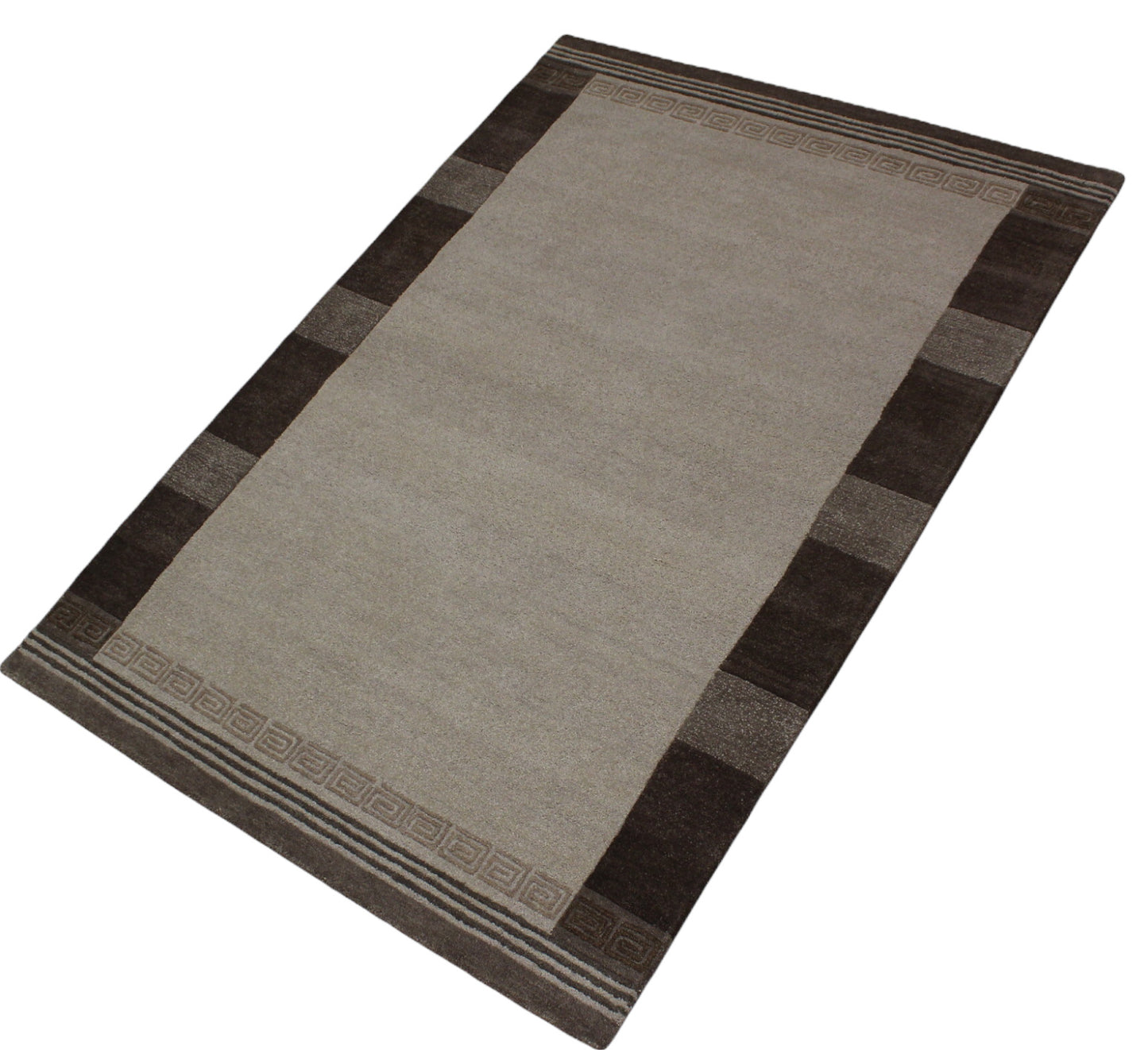 Teppich 100% Wolle Beige 160X230 cm Orientteppich Handgetuftet HT208