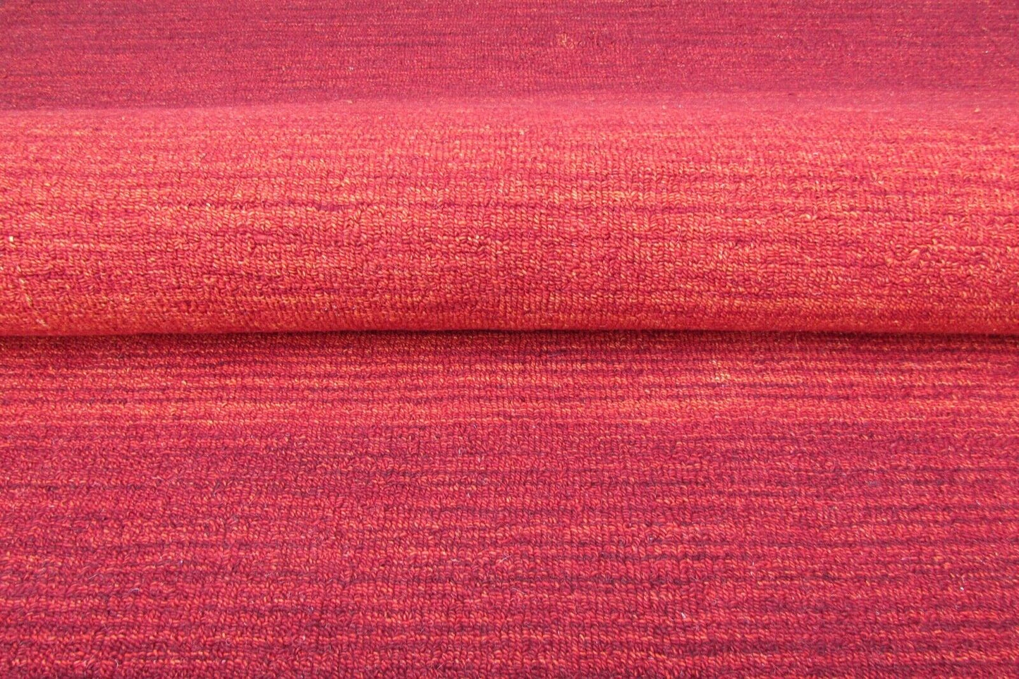 Orange rot Teppich 100% Wolle 170X240 cm uni Handgetuftet T801