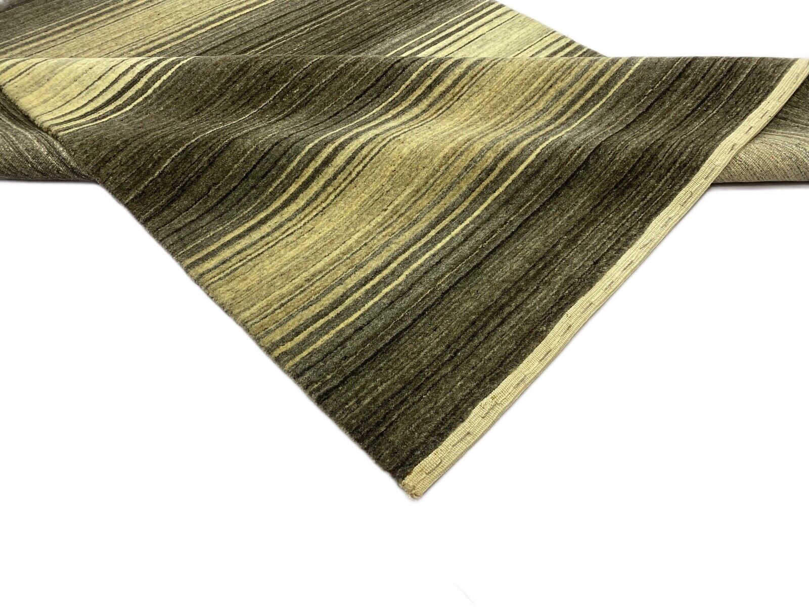 Preproga Gabbeh, rjava in bež, 100 % volna, ročno tkana Lori, 120 x 170 cm, S62