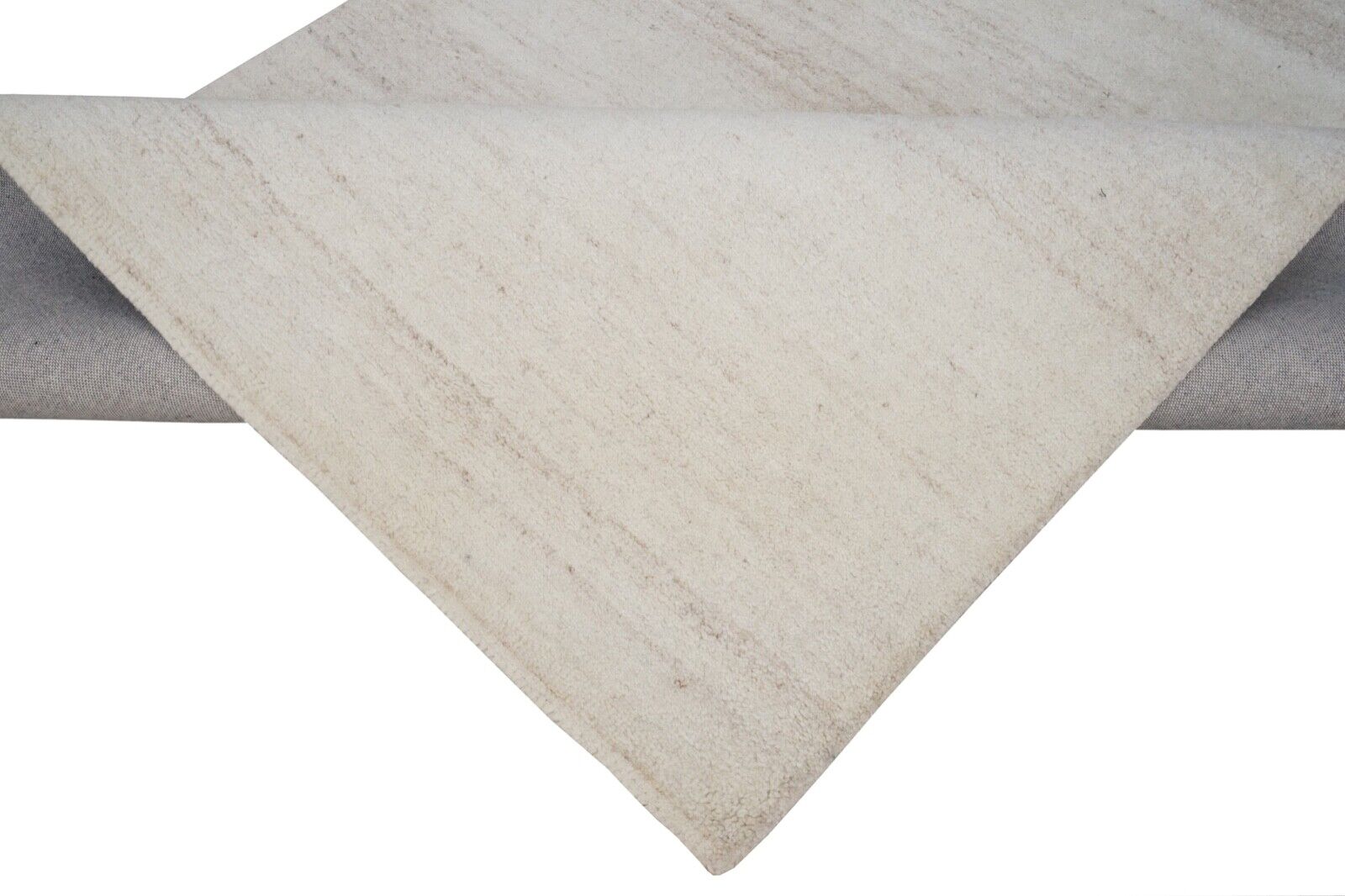 Teppich Beige Ivory 100% Wolle 160X230 cm Orientteppich Handgetuftet HT237
