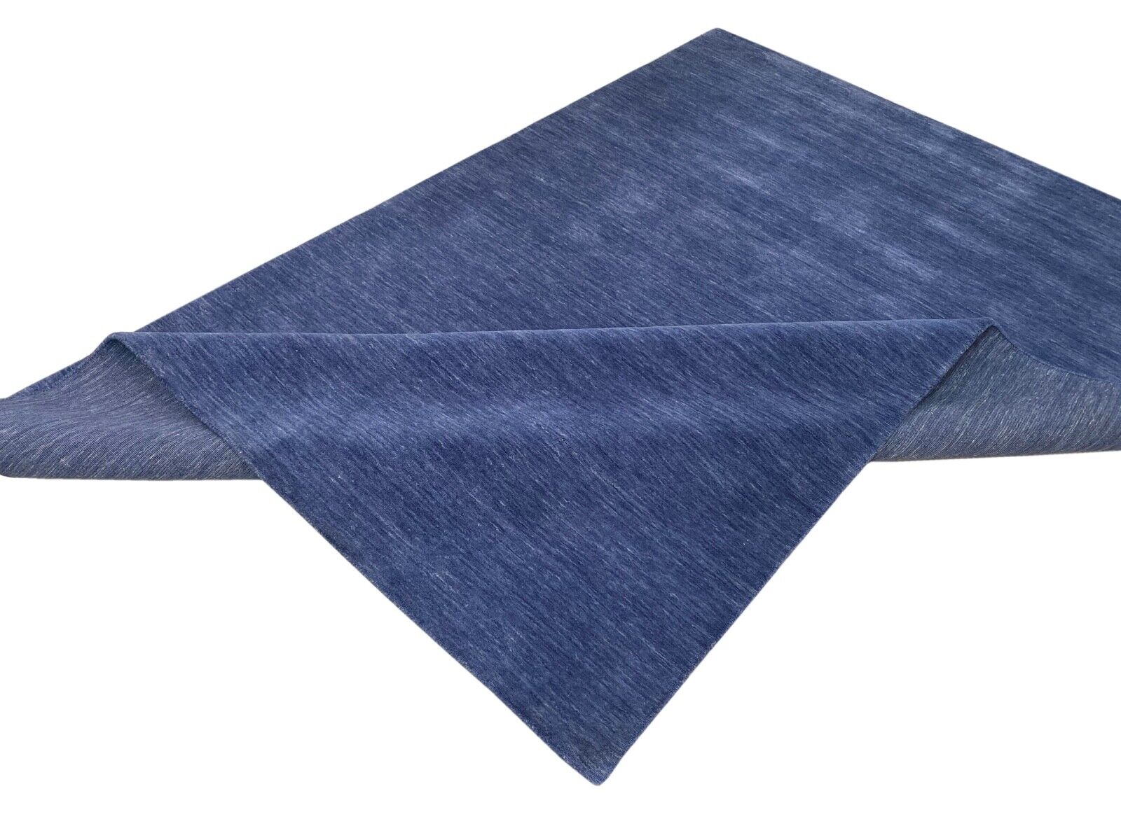 Gabbeh Teppich 170x240 cm Blau Handgewebt Teppich 100% Wolle Lori Buff Loom