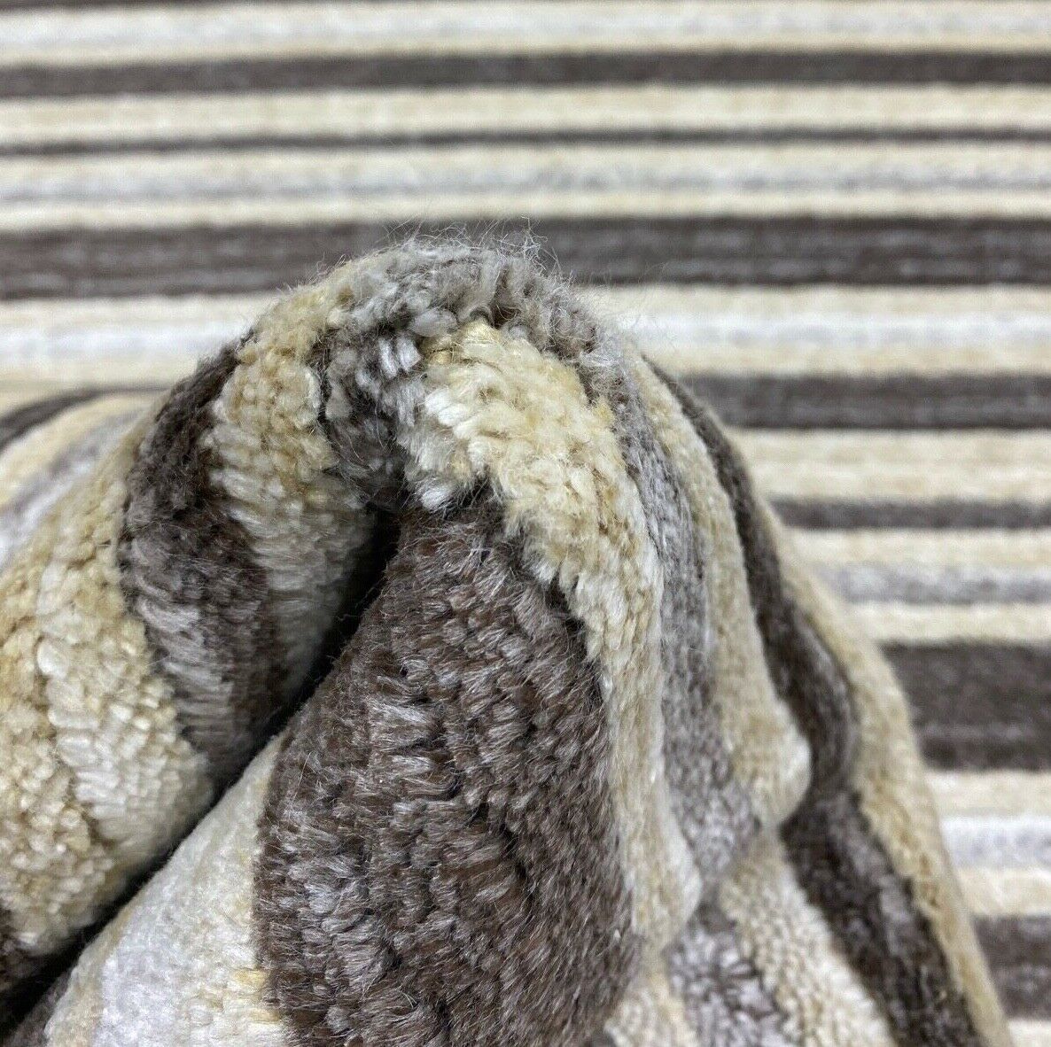 Teppich 100% Wolle Grau Beige Gabbeh lori Handgewebt 114x180 cm dp Garn S96