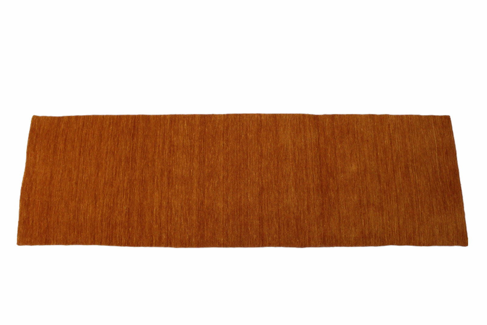 Gold Brücke 100% Wolle 75X250 cm Handgewebter Orange Teppich Orientteppich C17