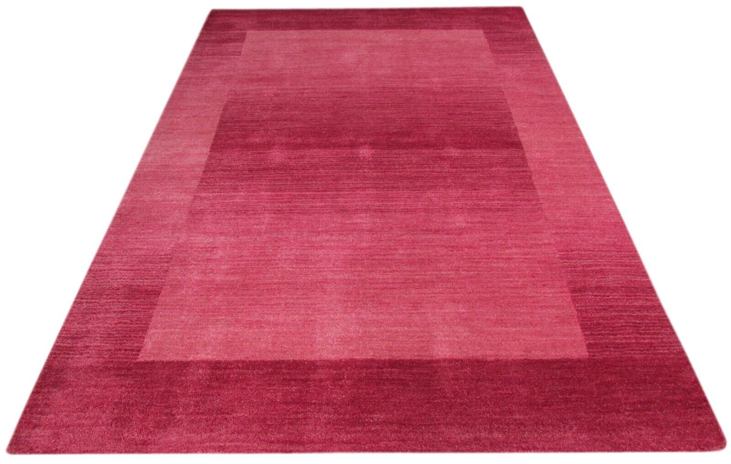 Rosa Teppich 100% Wolle 160X230 cm Orientteppich Handgetuftet T881