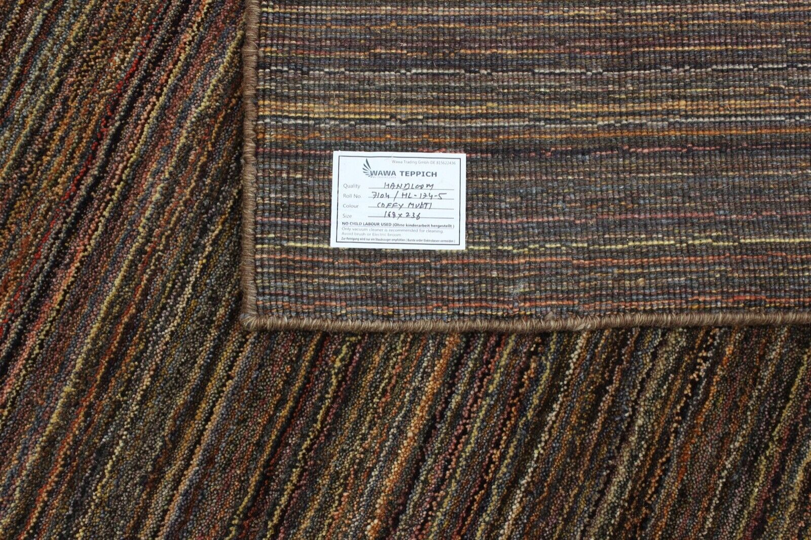 Koberec Gabbeh, hnědý, 100% vlněný, orientální, ručně vyrobený, 165x235 cm, HL174