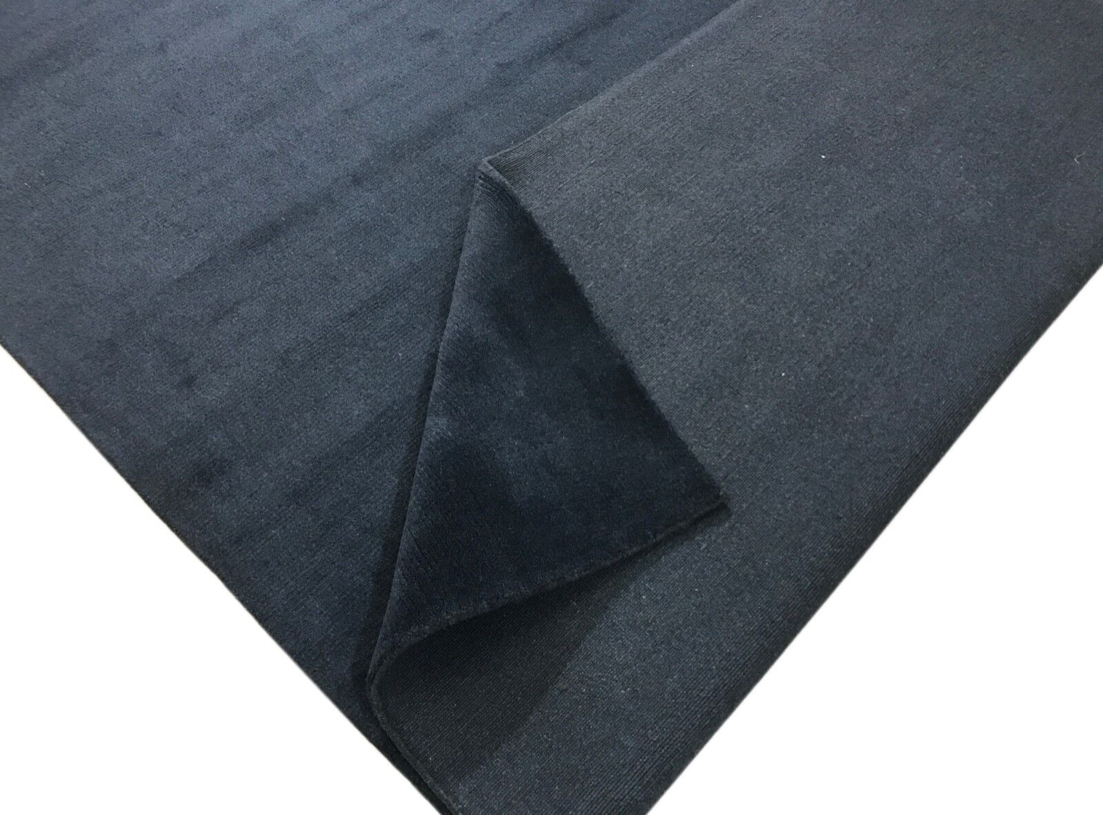 Mørkegråblåt tæppe 100% uld Gabbeh Loom håndlavet 180x260 cm VK12