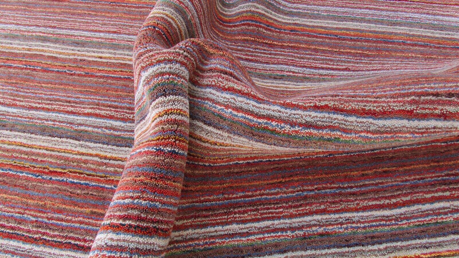 Gabbeh Teppich Orange 100% Wolle Orientteppich Handgefertigt 170X240 CM HL175