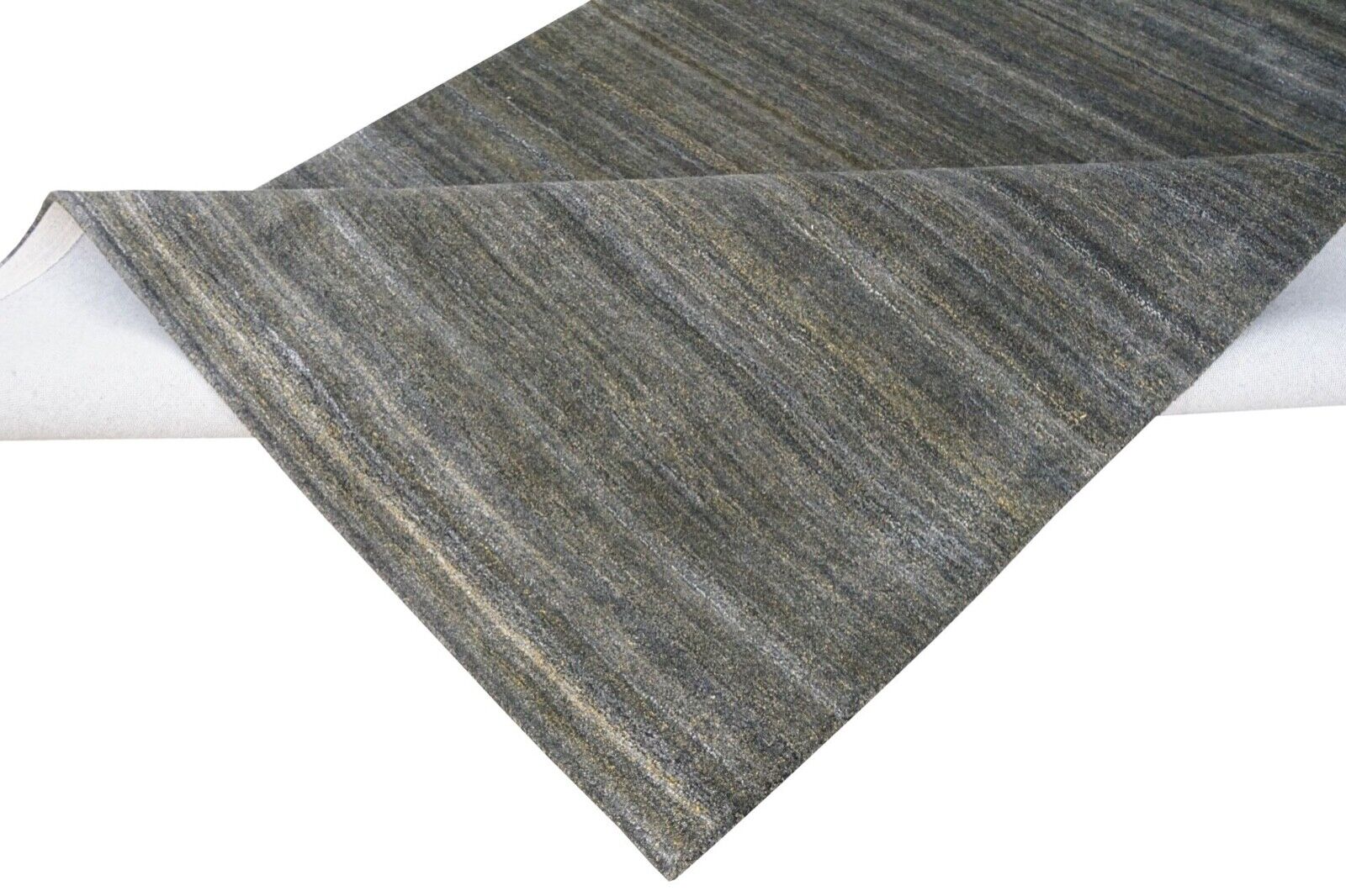 Teppich 100% Wolle Holzkohle Braun 160X230 cm Orientteppich Handgetuftet HT361