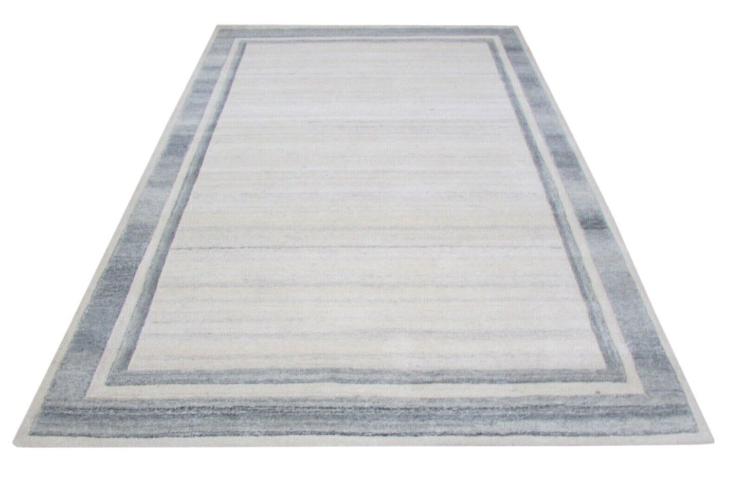 Grau Beige Teppich Wolle Beige 160X230 cm Handarbeit Handgetuftet T830