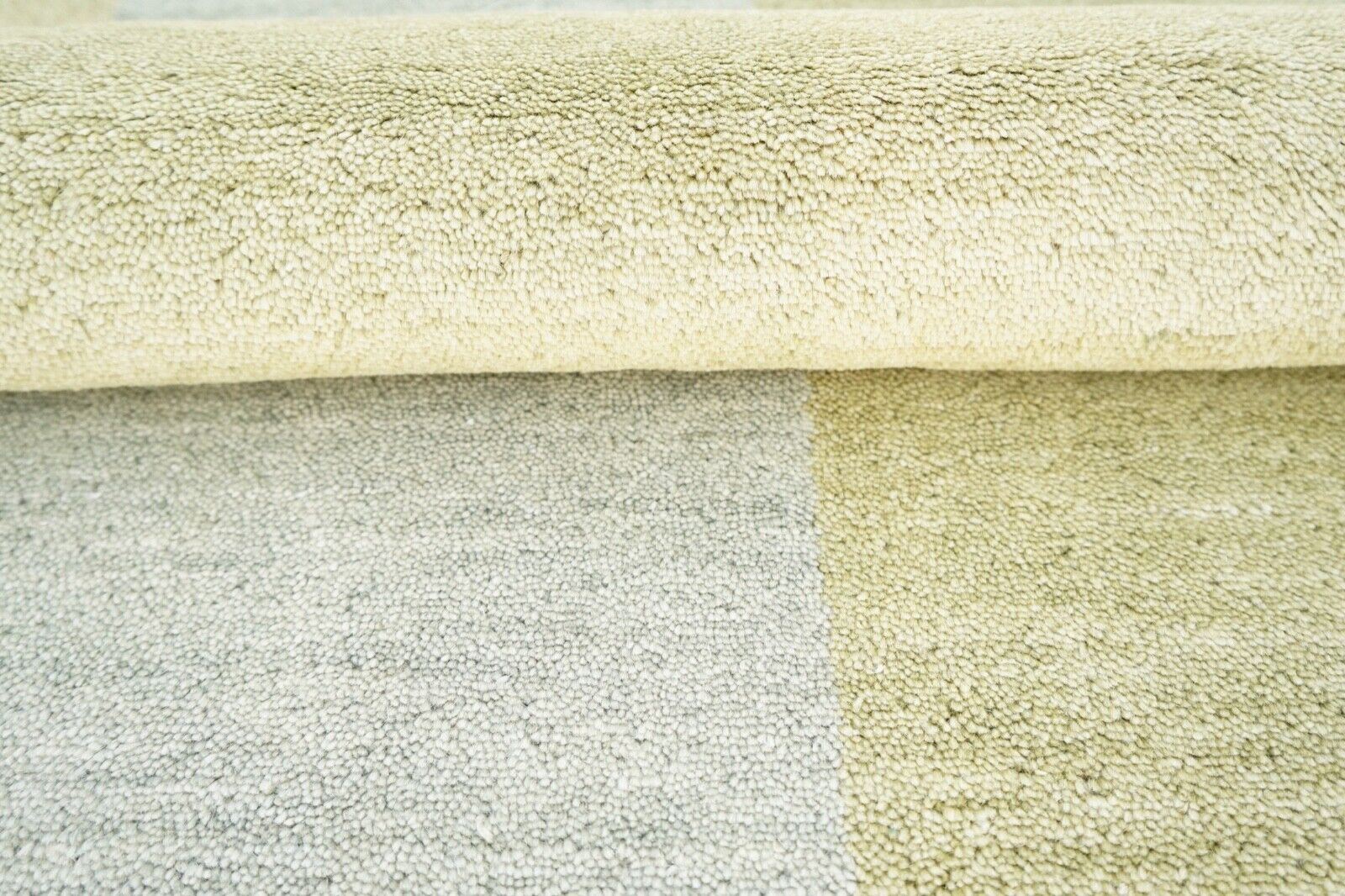 Tappeto orientale Lori Lr448, tessuto a mano, 100% lana, 124x180 cm, colore verde beige