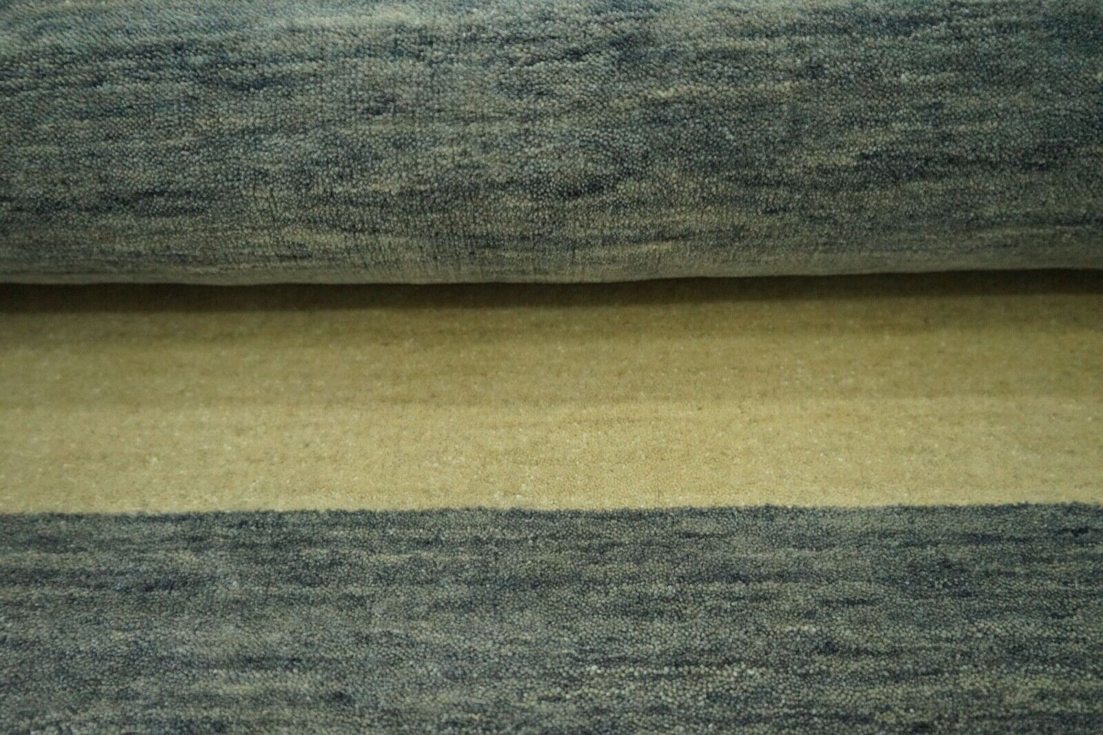 Gabbeh-matto harmaanbeige 100% villaa 170x240 cm itämainen käsinkudottu matto Lr675