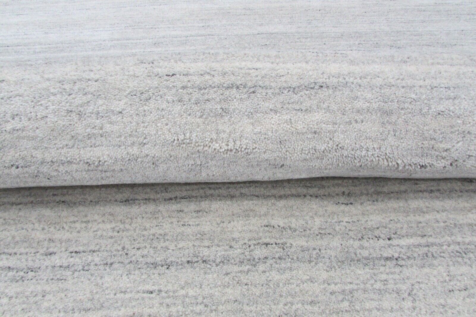 Beige Grau Teppich 100% Wolle 160X230 cm Handarbeit Handgetuftet T834