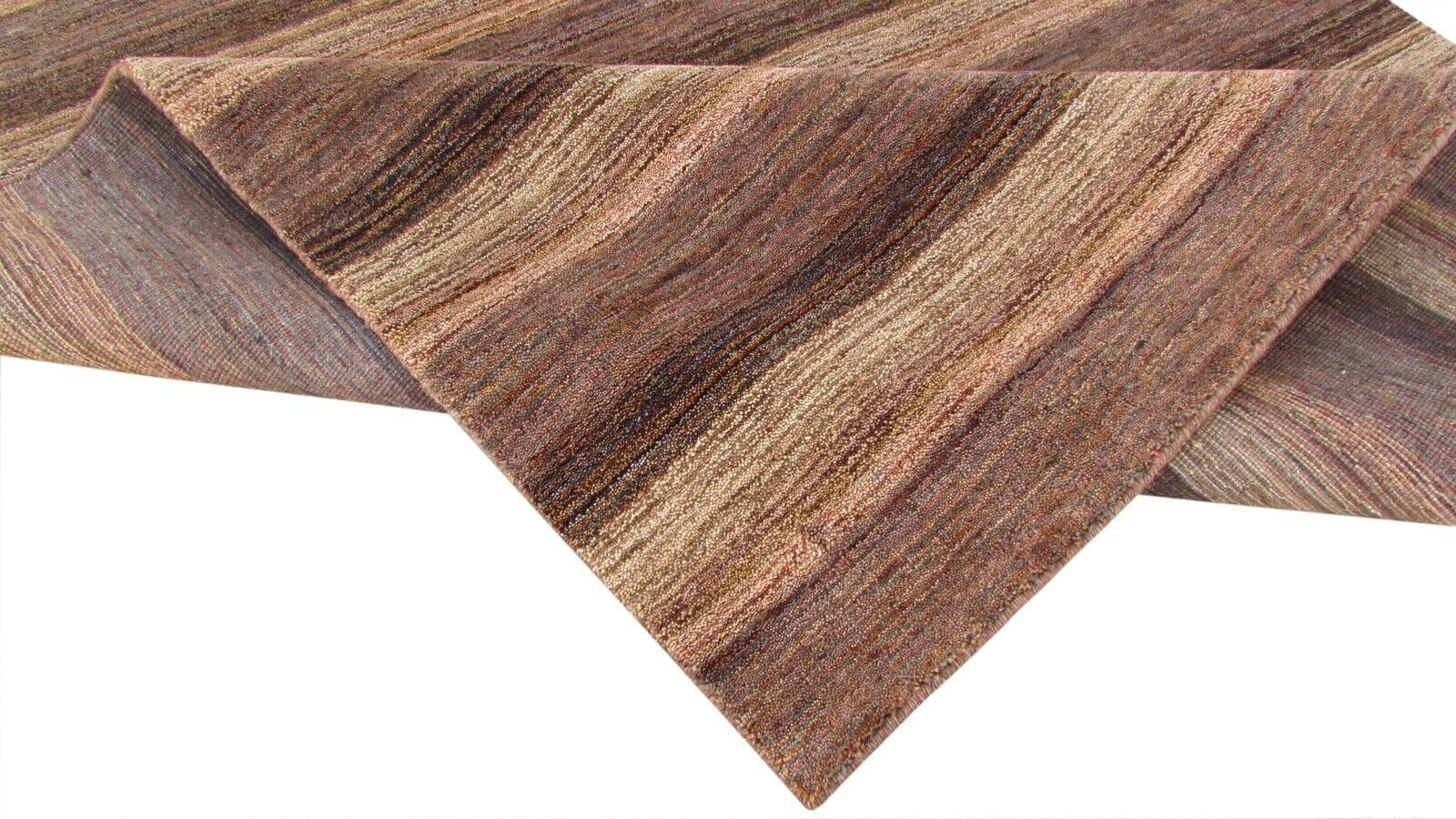 Gabbeh Teppich Braun 100% Wolle Orientteppich Handgefertigt 167X238 CM HL173