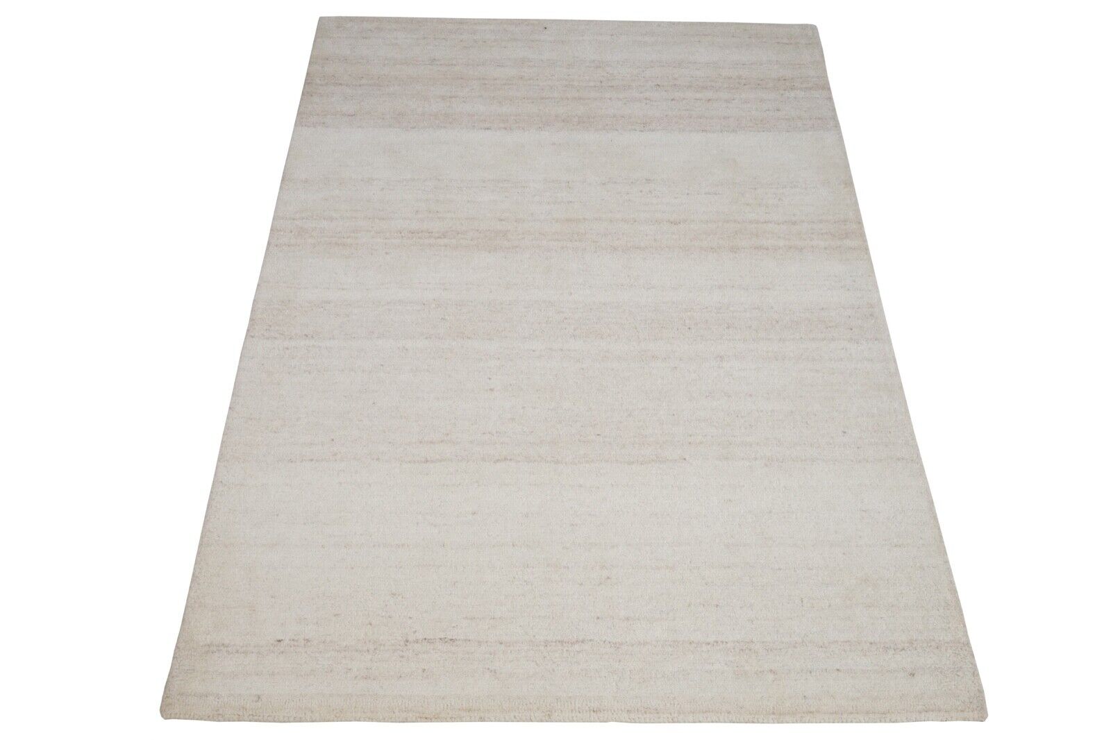 Beige ivoorkleurig tapijt, 100% wol, 160x230 cm, Oosters tapijt, handgetuft, HT237