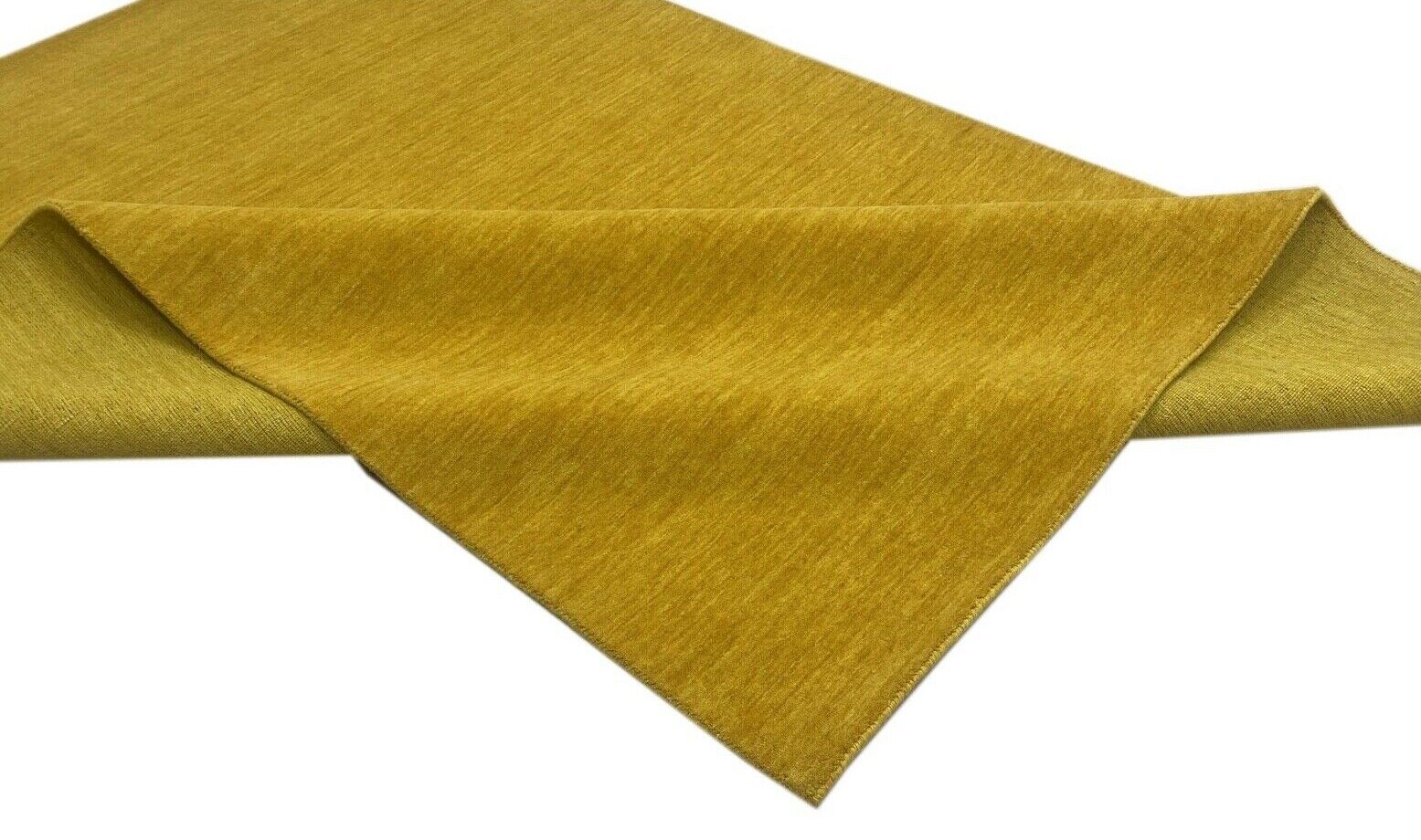 Gelb Gold Gabbeh Teppich 100% Wolle 174x244 cm Orient Handgewebt Wr106