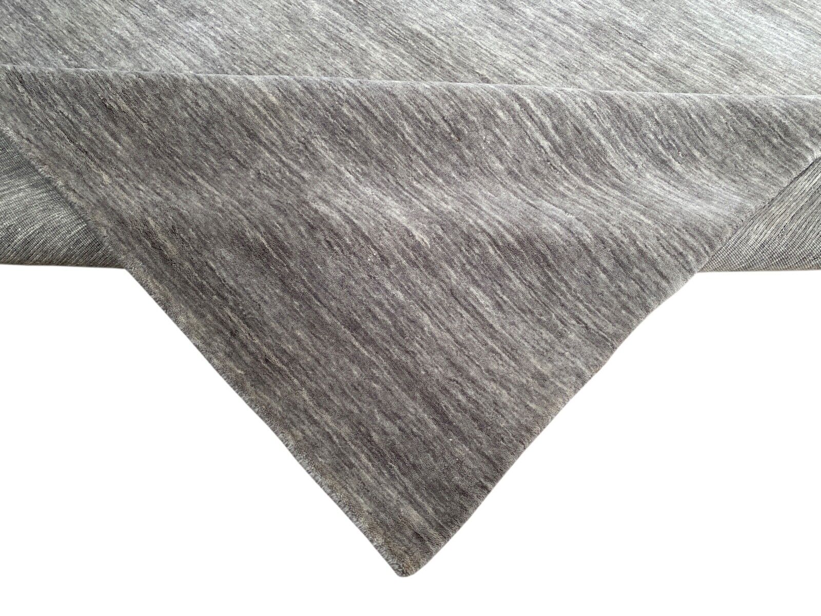 Grau 170x240 cm Orientteppich Handgewebt Gabbeh Teppich 100% Wolle WAWA TEPPICH