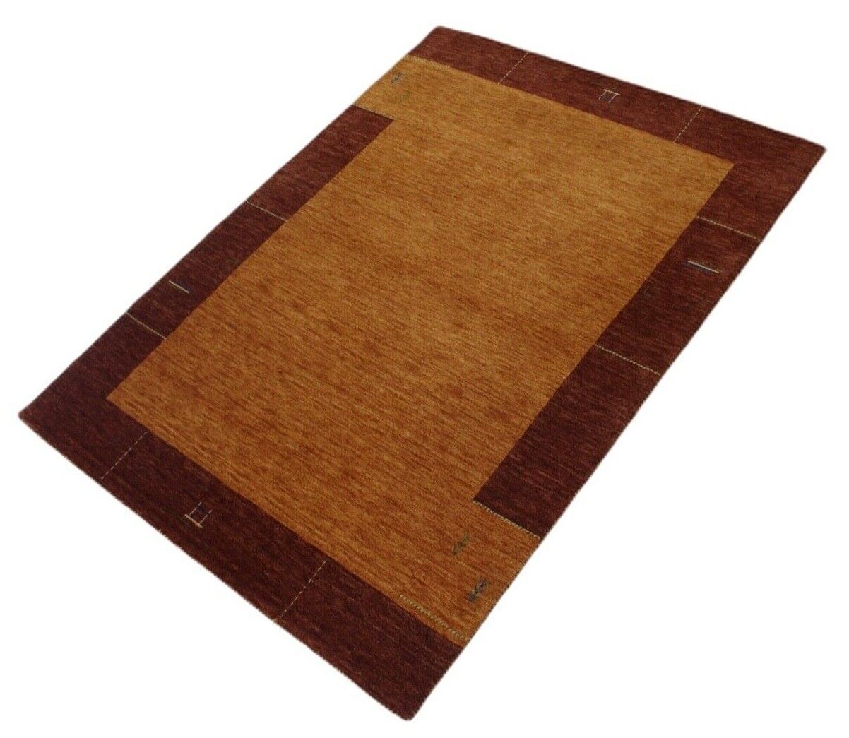 Orange Gold 100% Wolle Gabbeh loom Teppich 175X240 cm Handgewebt WR125