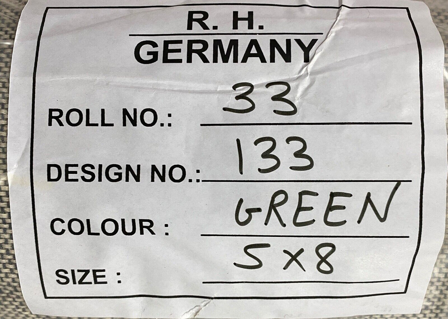 Grün Beige Grau Teppich 100% Wolle Handgetuftet Orientteppich 155X242 CM D-133