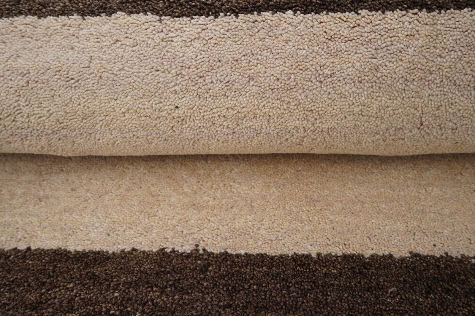 Beige 140X200 cm Teppich 100% Wolle Orientteppich Handgetuftet HT625