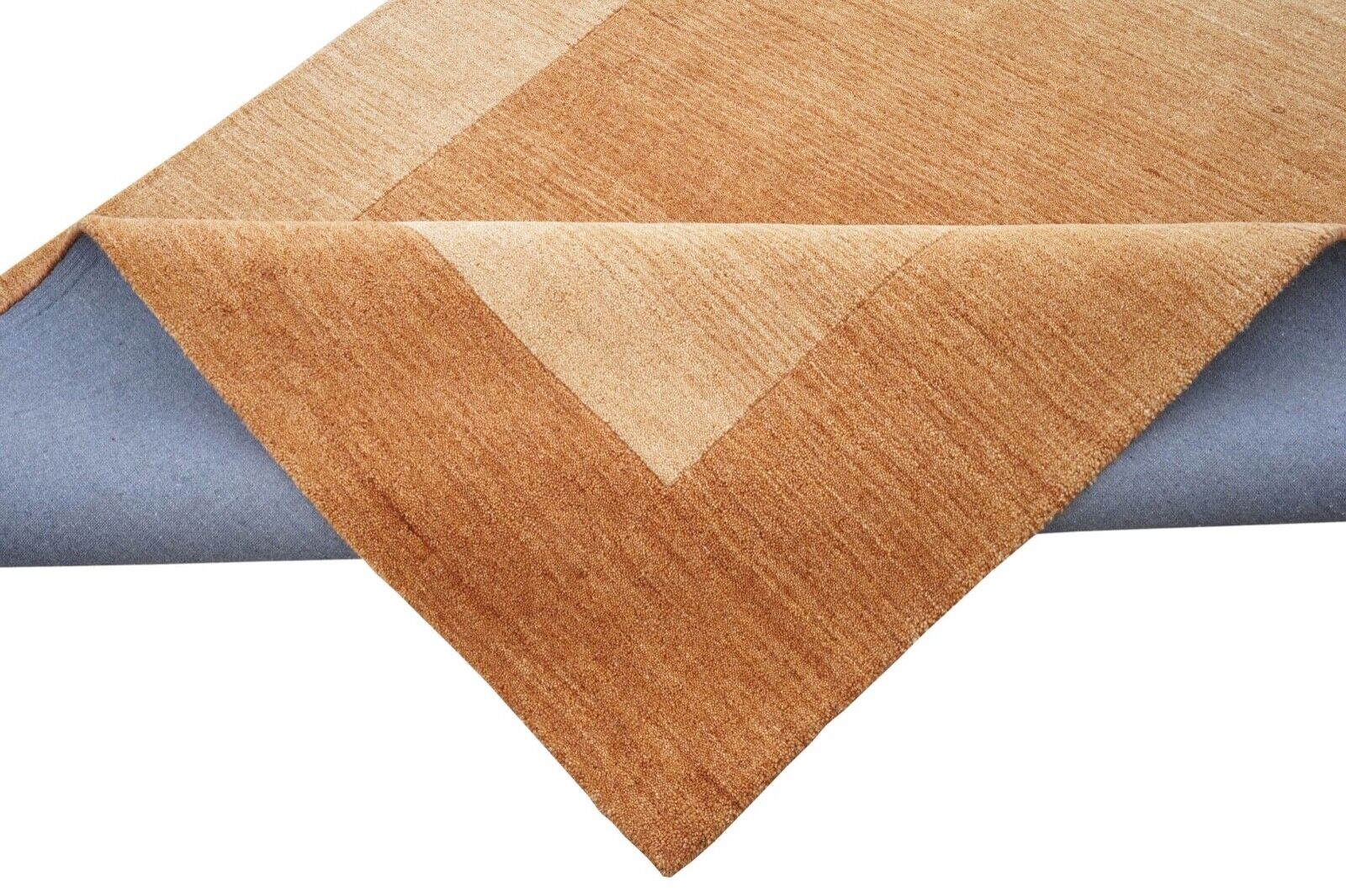 Gold Teppich 100% Wolle Beige 160X230 cm Orientteppich Handgetuftet HT247