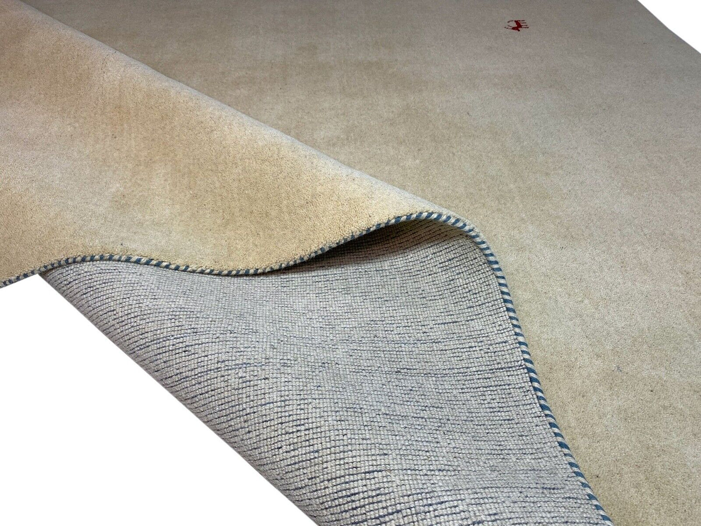 Gabbeh Teppich 100% Wolle 170X240 CM Orientteppich Handgefertigt Loom Beige