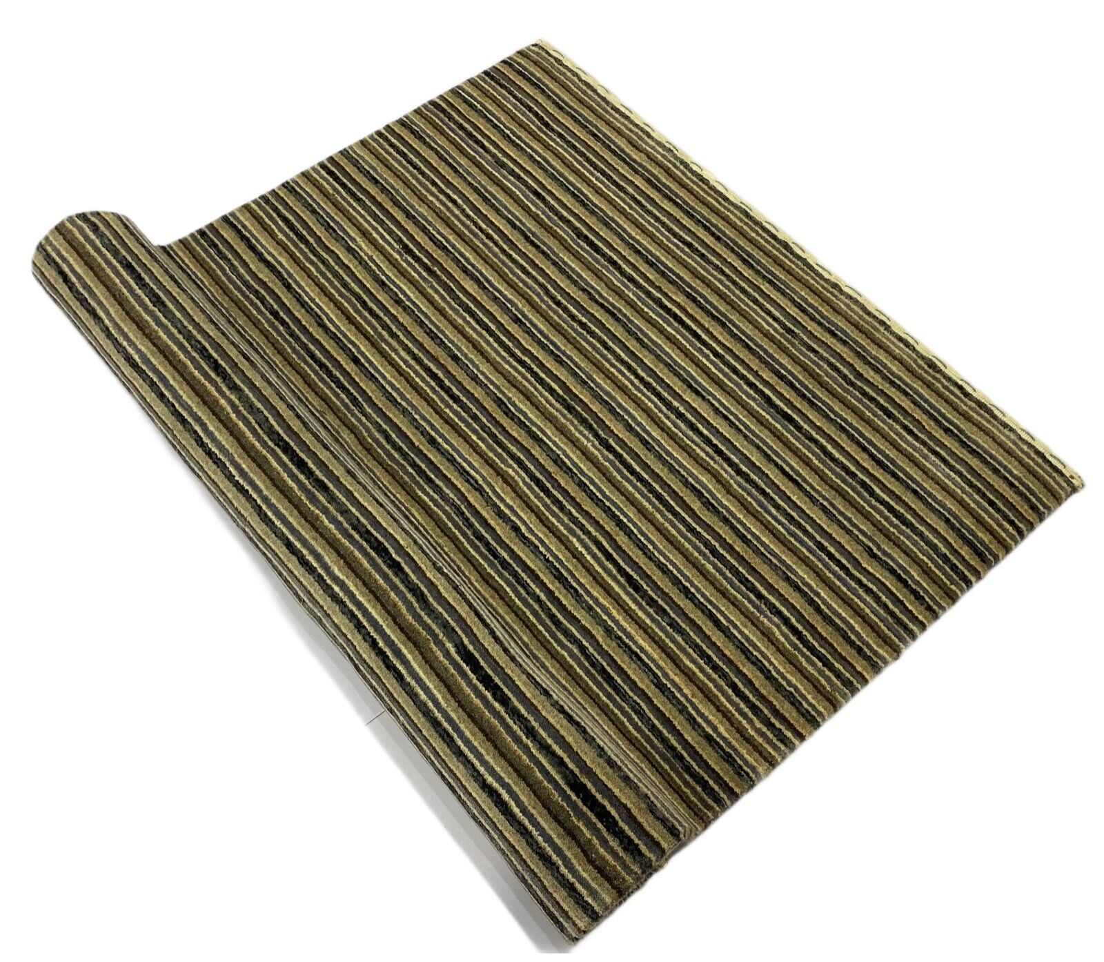 Teppich Gabbeh Beige Grau Blau 100% Wolle loom lori Handgewebt 120x180 cm S19