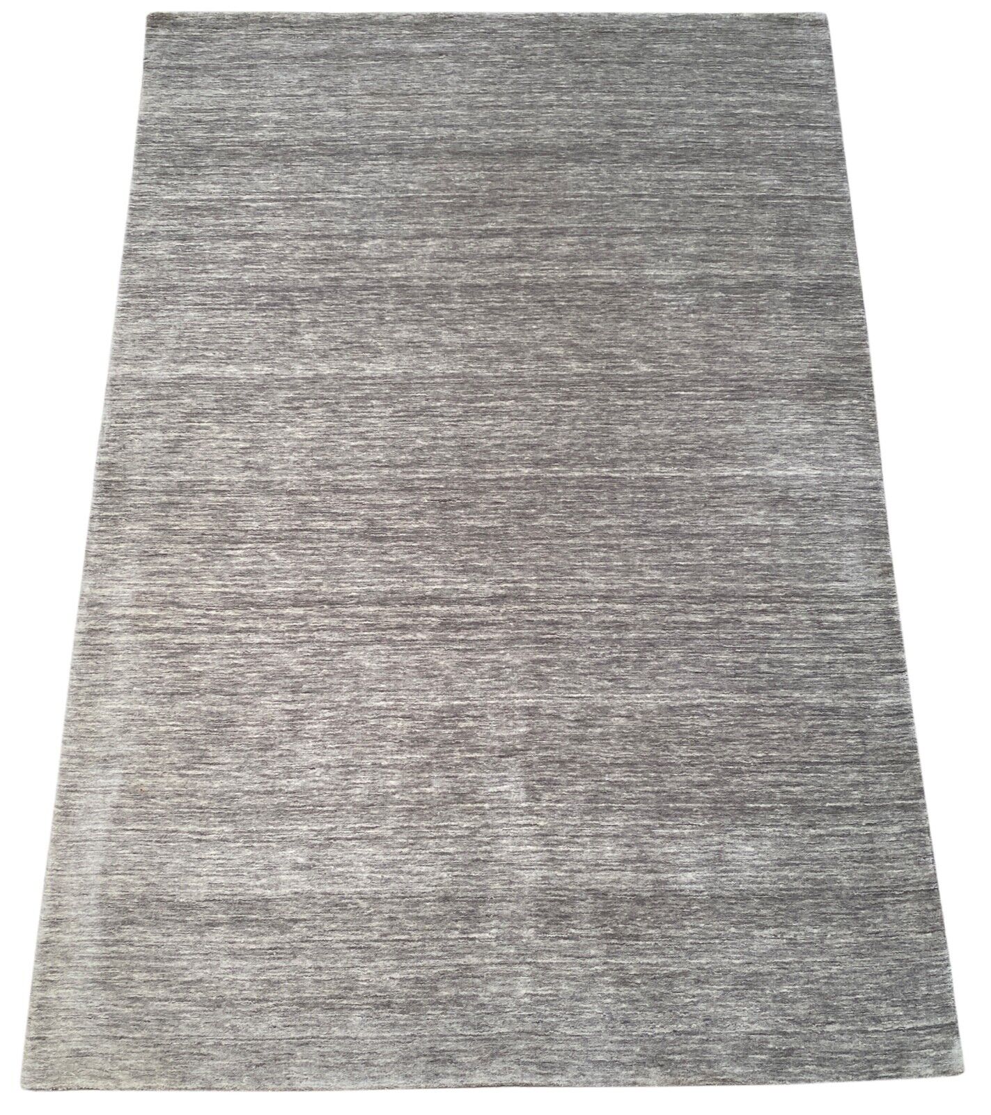 Grau 170x240 cm Orientteppich Handgewebt Gabbeh Teppich 100% Wolle WAWA TEPPICH