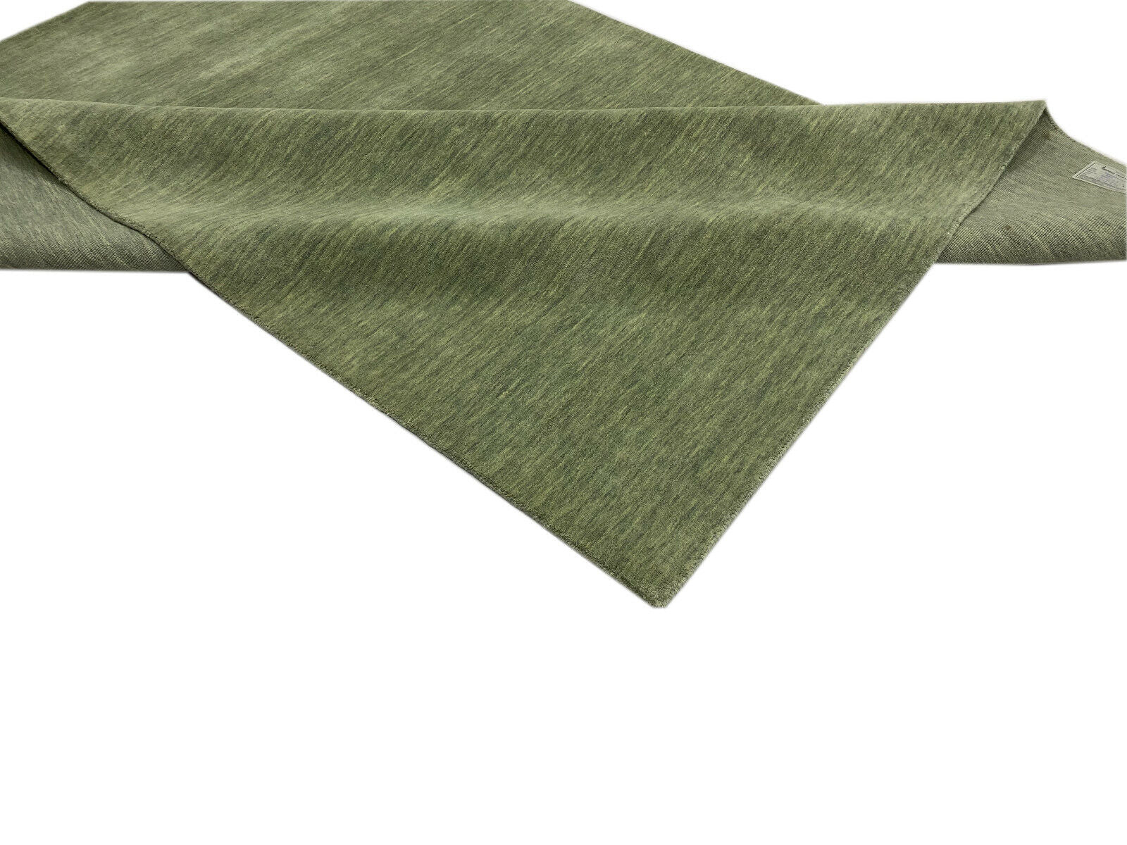 Gabbeh Teppich 100% Wolle 170X240 CM Hell Grün Grau Handgefertigt WR103