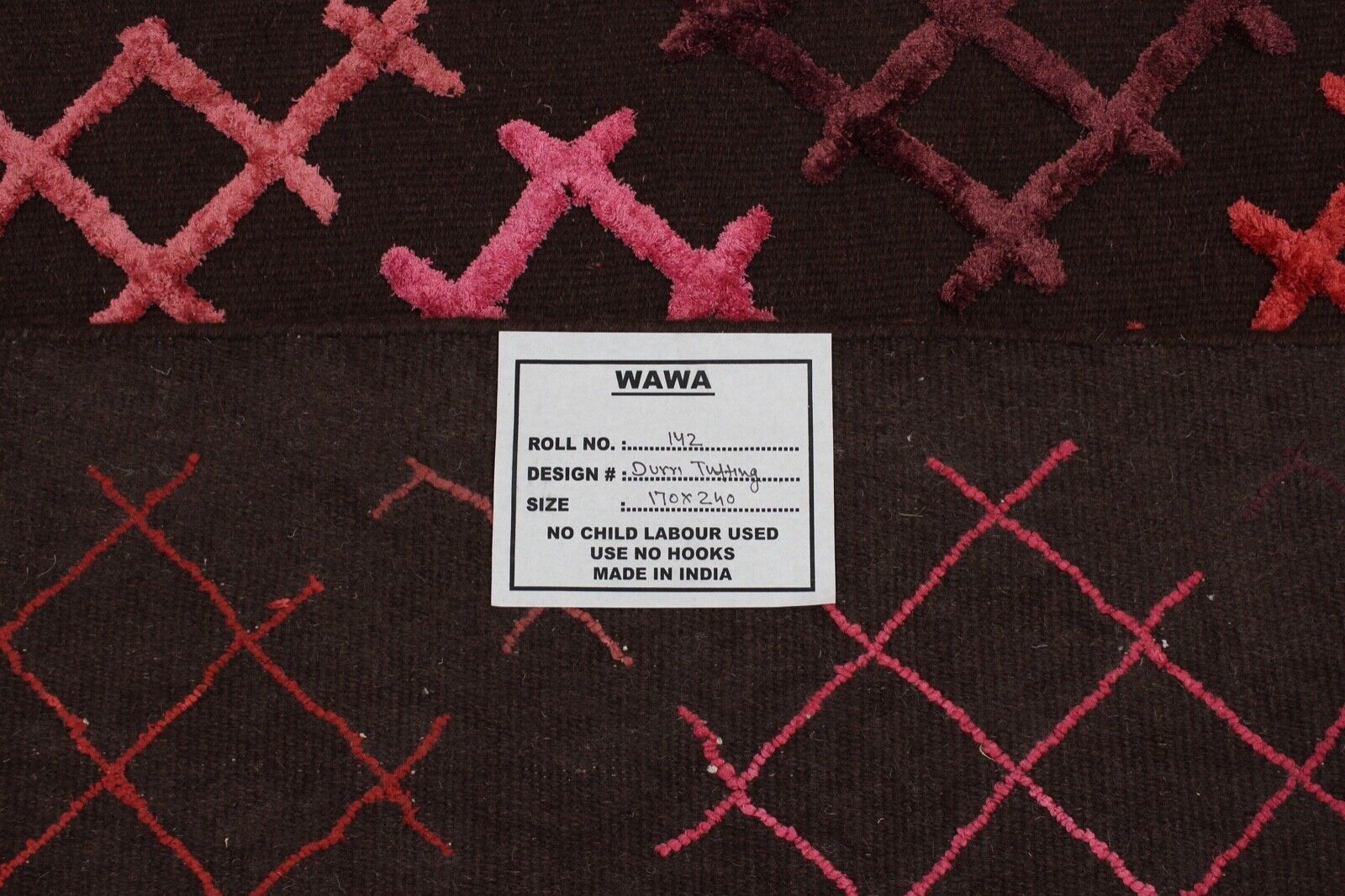 Teppich Kilim Flechtteppich Handgewebt Kelim 170X240 cm Dhurrie Hangetuftet 142