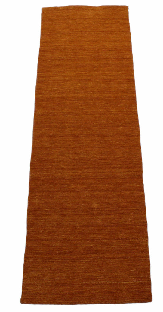 Gold Brücke 100% Wolle 75X250 cm Handgewebter Orange Teppich Orientteppich C17