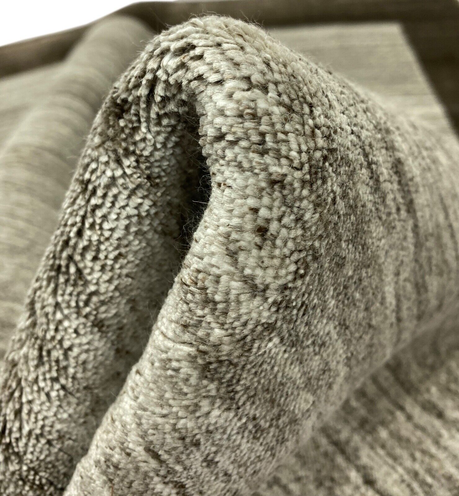 Grau Teppich 100% Wolle Braun Gabbeh Handgewebt 125x176 cm dp Garn S181