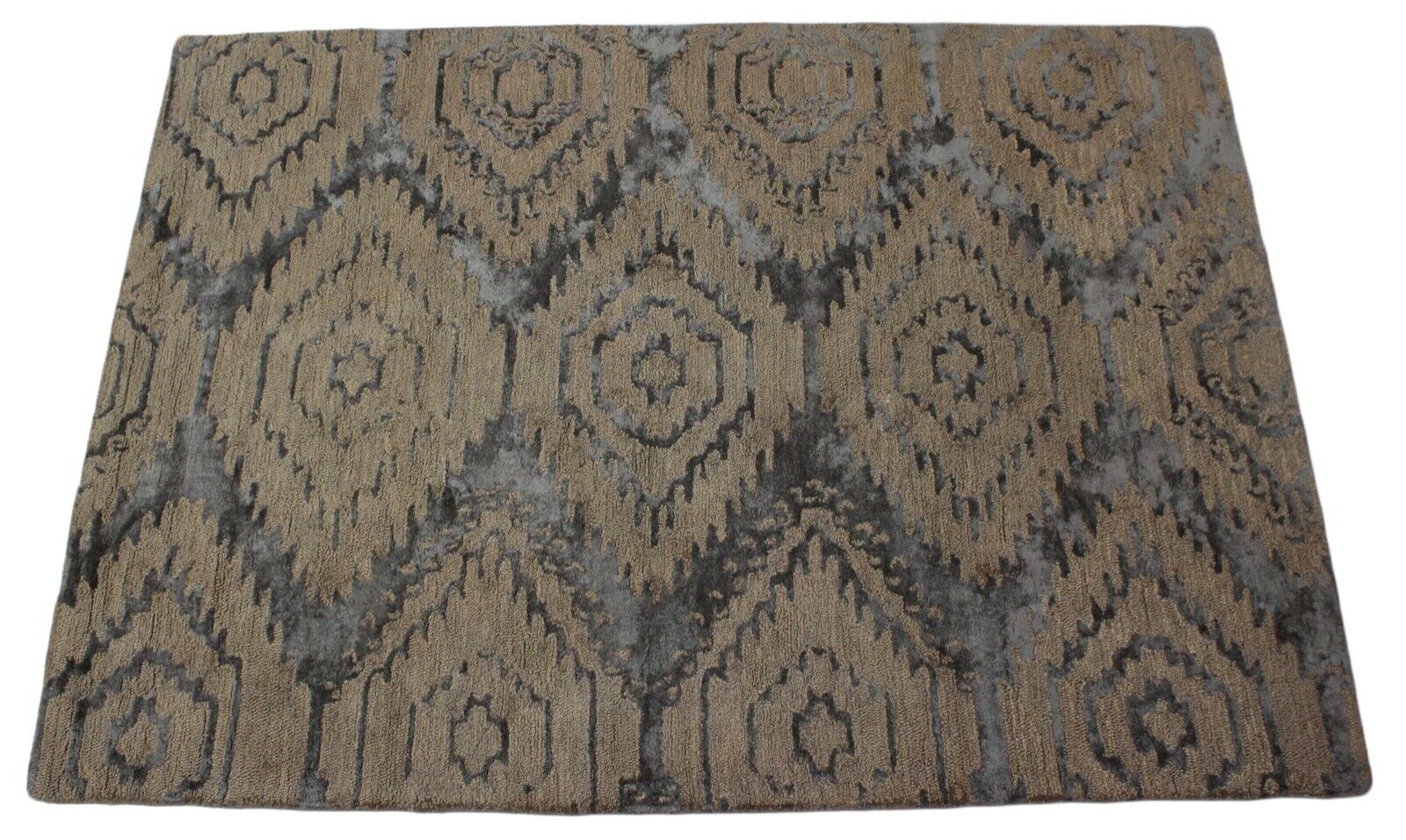 Orientteppich Wolle Viscosa Teppich 160X225 CM Handarbeit Handgetuftet R25