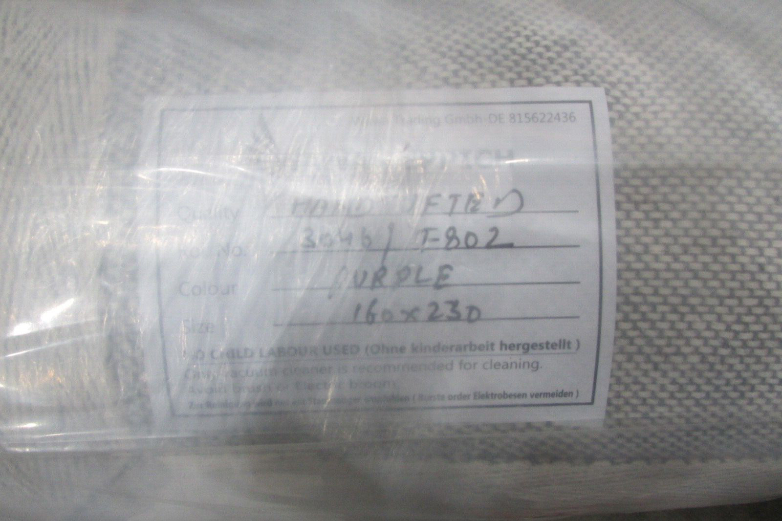 Rosa 160X230 cm Teppich 100% Wolle Orientteppich Handgetuftet T802