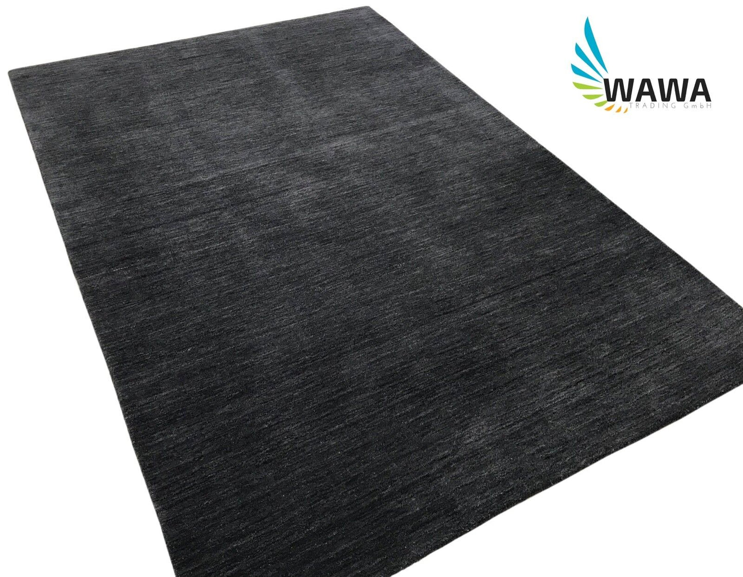Gabbeh Teppich Schwarz Dunkel Blau Handgefertigt 100% Wolle 200X290 cm G-407
