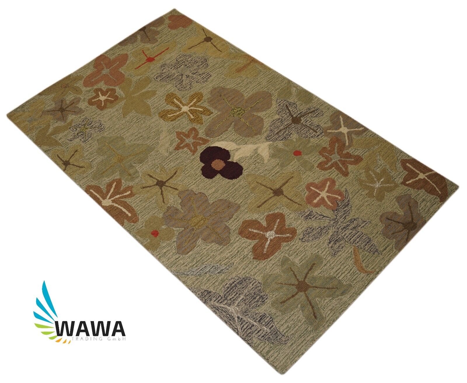 Designer Teppich 150X240 CM Handarbeit ~ 100% Wolle - Handgetuftet Loop