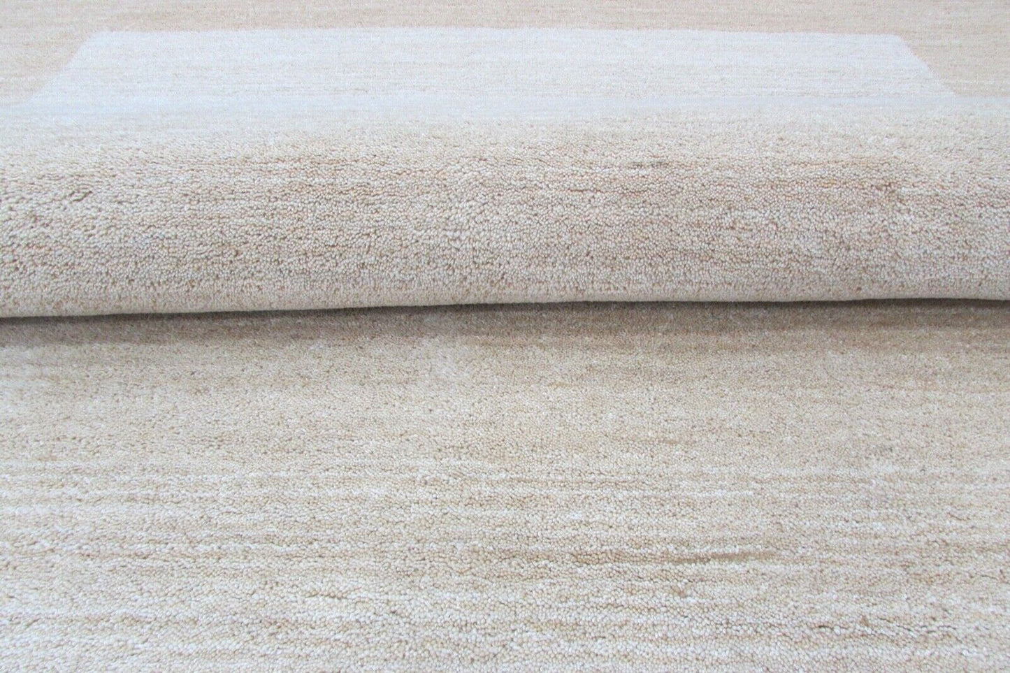 Wolle Teppich Beige 160X230 cm Handarbeit 100% Wolle Handgetuftet T849