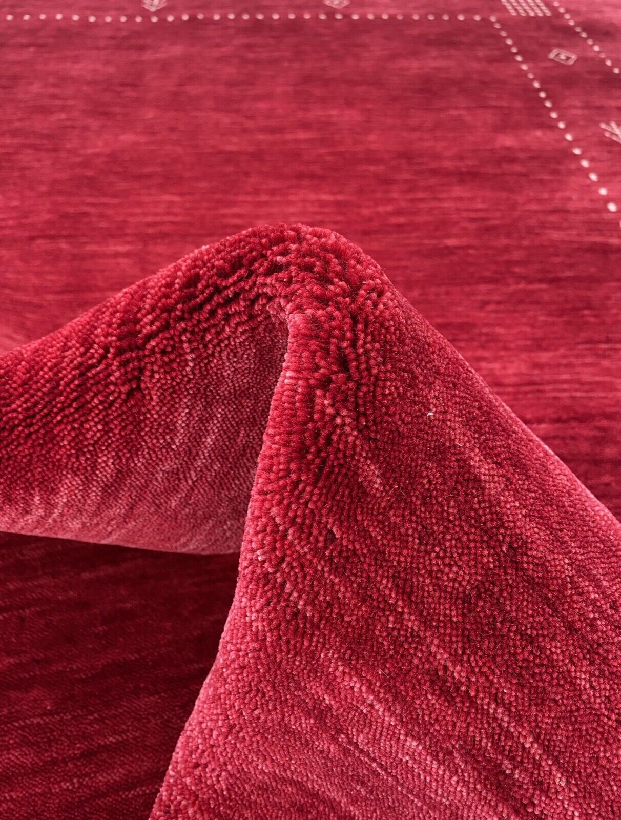 Rød løber 100% uld håndlavet 170x240 cm håndvævet Gabbeh Orient AC06