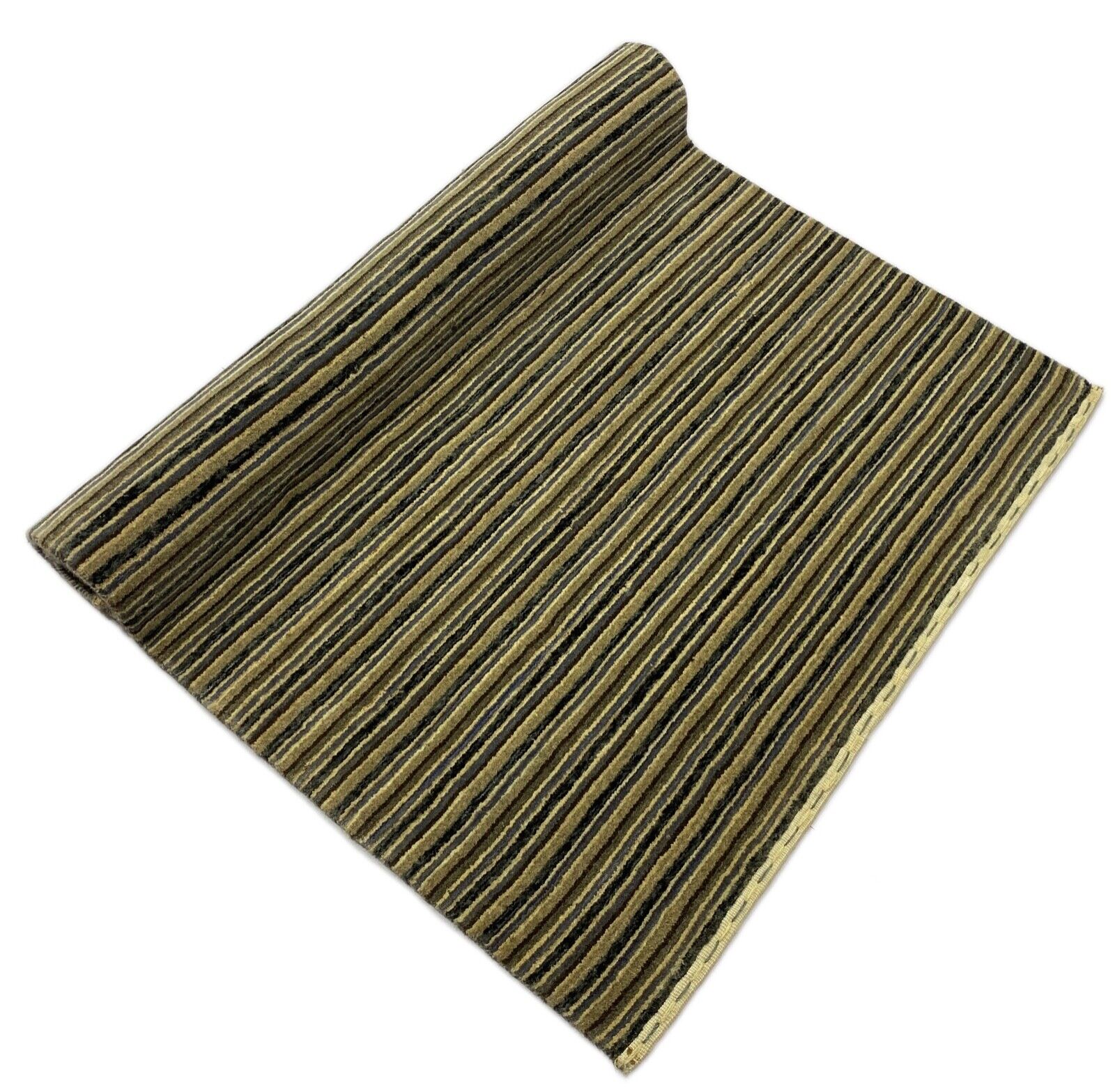 Teppich Gabbeh Beige Grau Blau 100% Wolle loom lori Handgewebt 120x180 cm S19