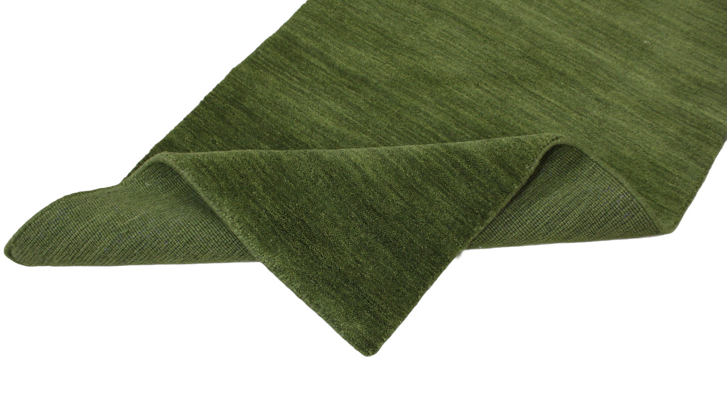 Grün Brücke 100% Wolle 75X250 cm Läufer Handgewebter Teppich Orientteppich C23