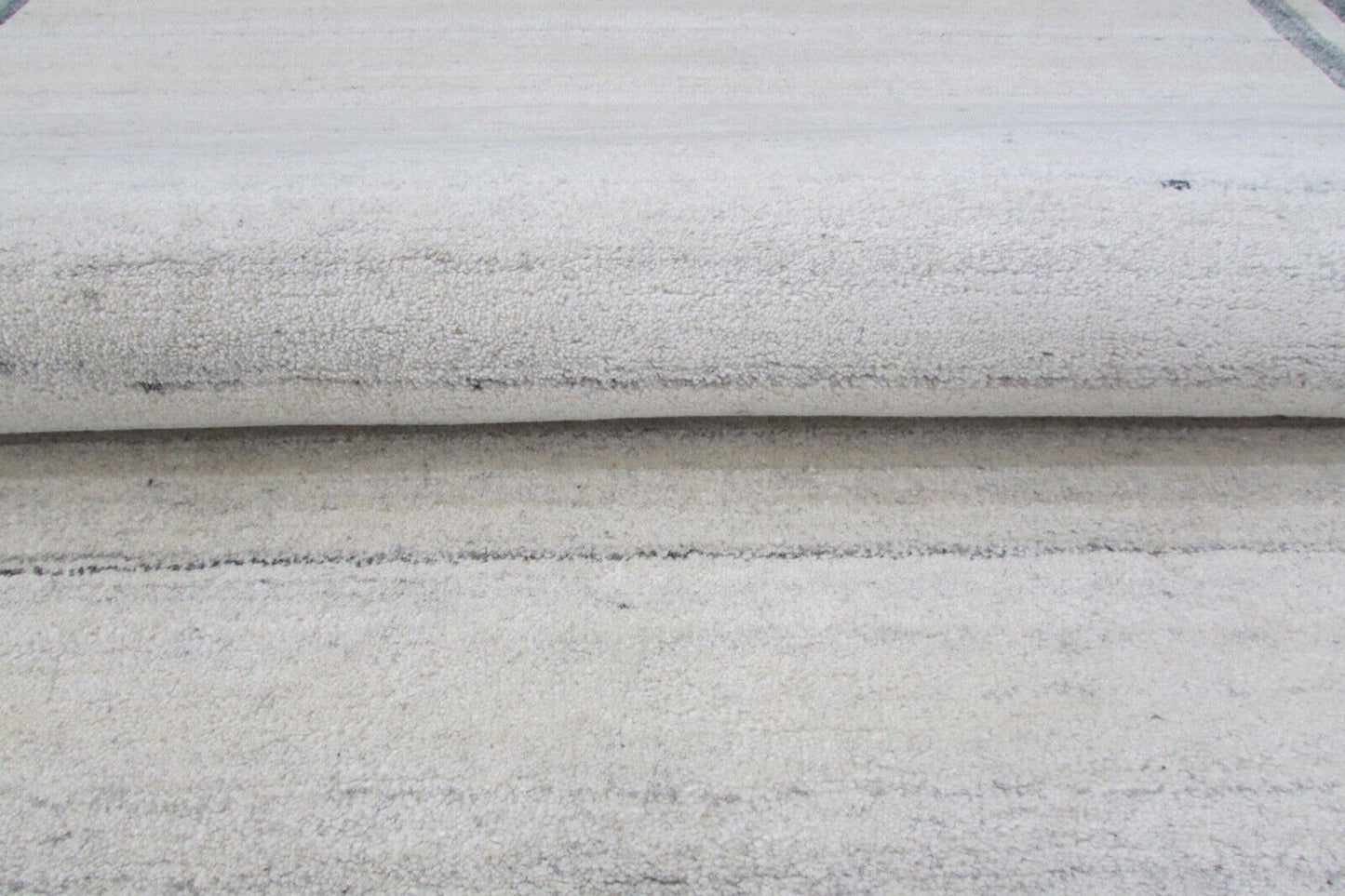 Grau Beige Teppich Wolle Beige 160X230 cm Handarbeit Handgetuftet T830