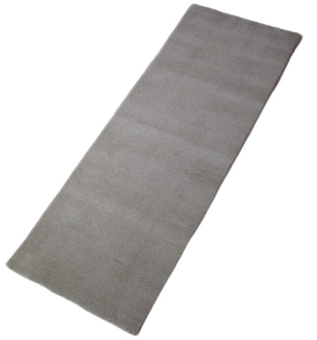 Beige Elfenbe Brücke 100% Wolle 75X200 cm Handgewebter Teppich Orientteppich C9