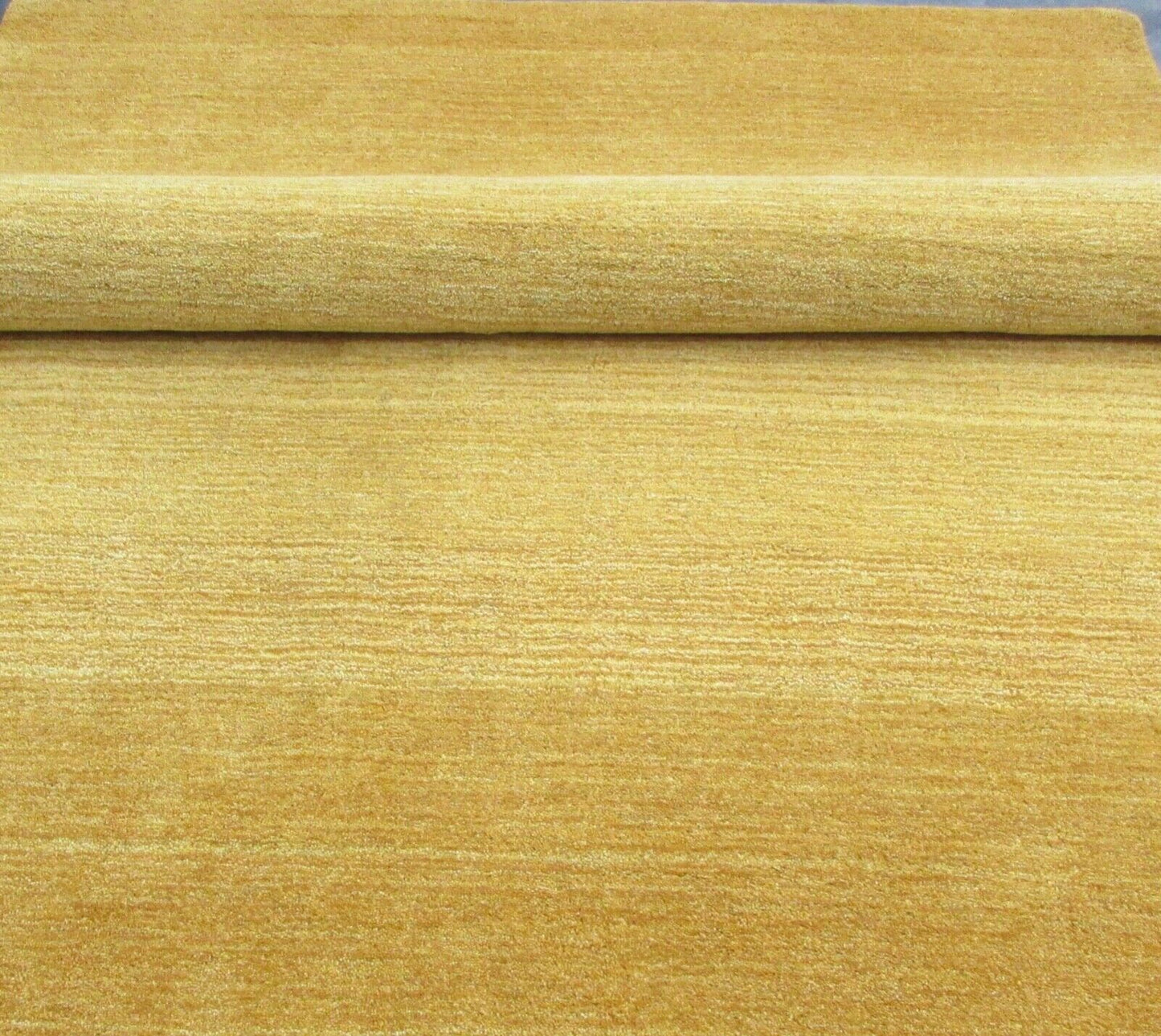 Senf gelb Wolle Teppich 170X240 cm Handarbeit gold Handgetuftet T906