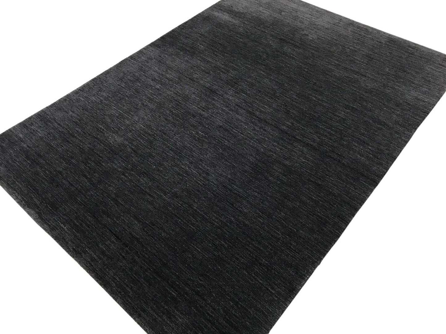 Gabbeh Teppich Schwarz Dunkel Blau Handgefertigt 100% Wolle 200X290 cm G-407